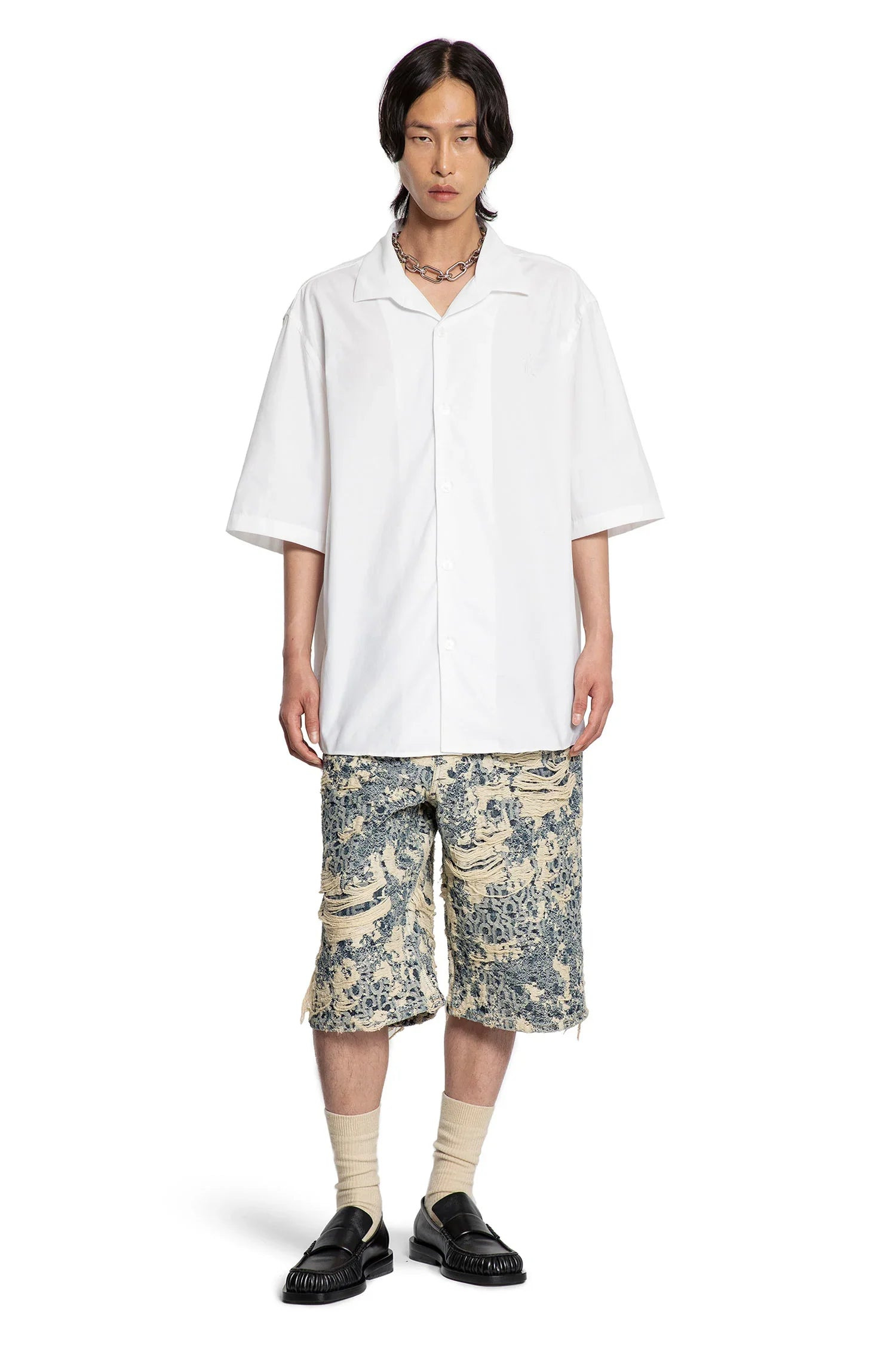Cotton-Poplin-Bow-Logo-Shirt - 4