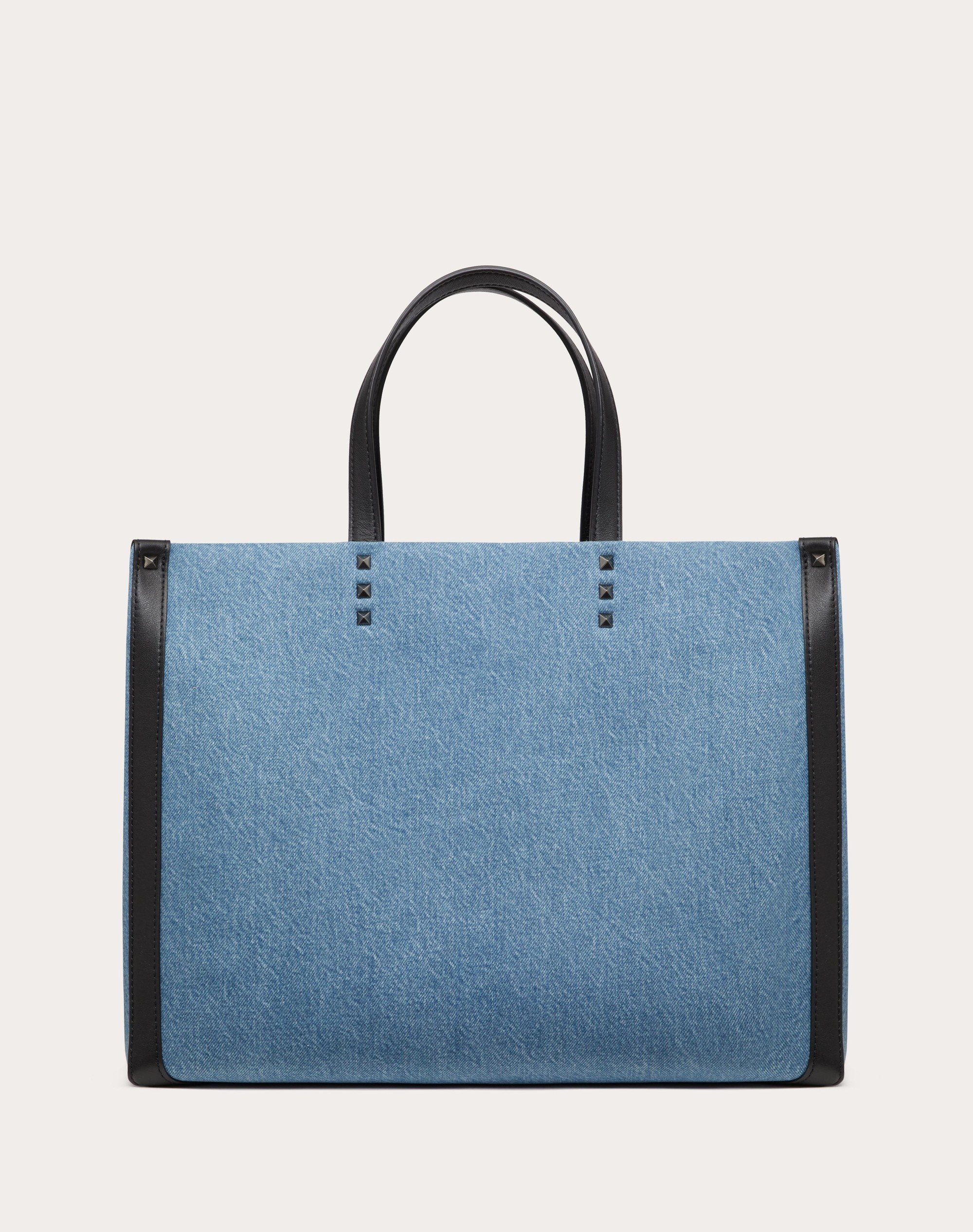 MEDIUM VLTN DENIM SHOPPER - 3