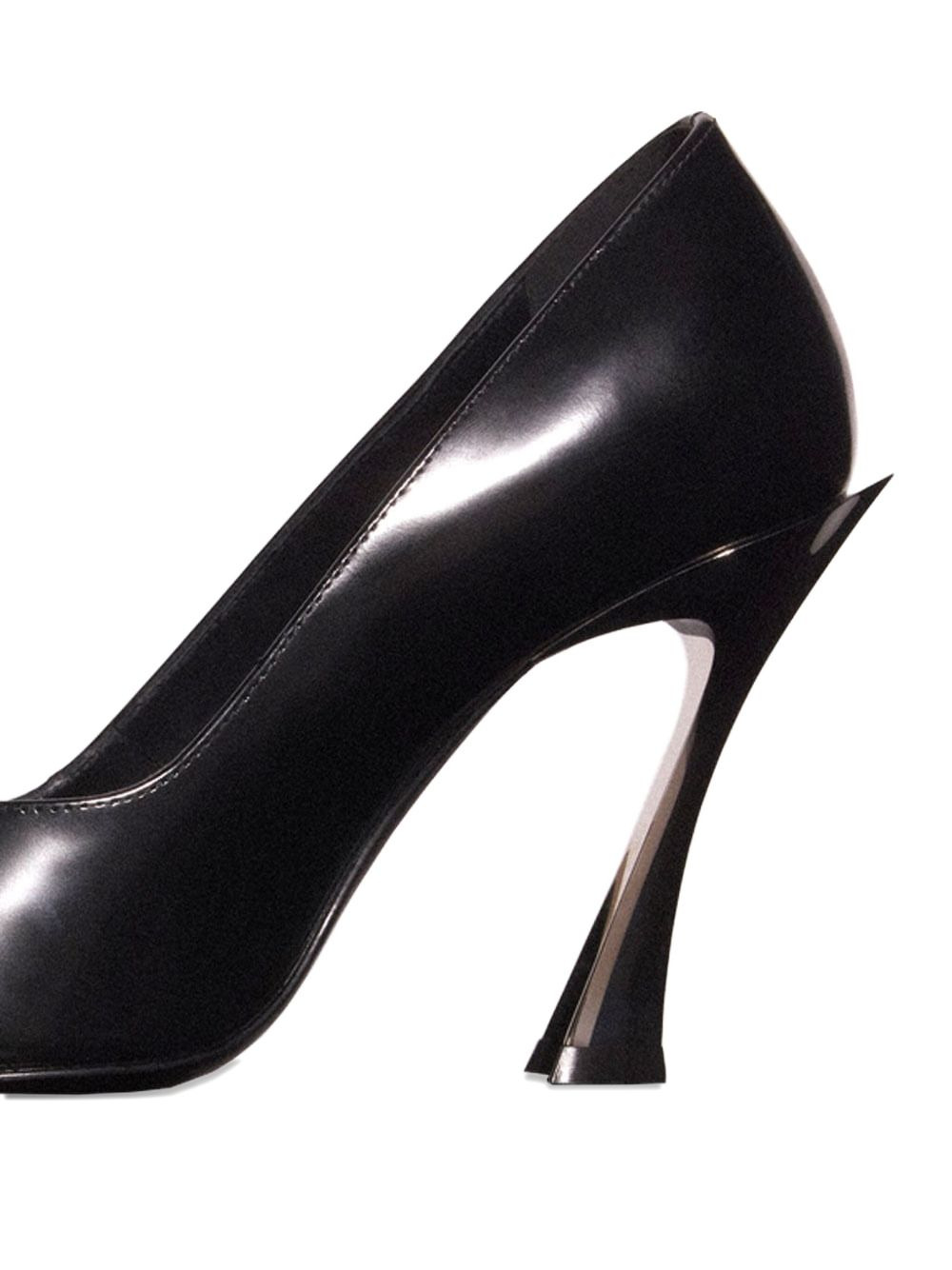 95mm pointed-toe sculpted-heel pumps - 2