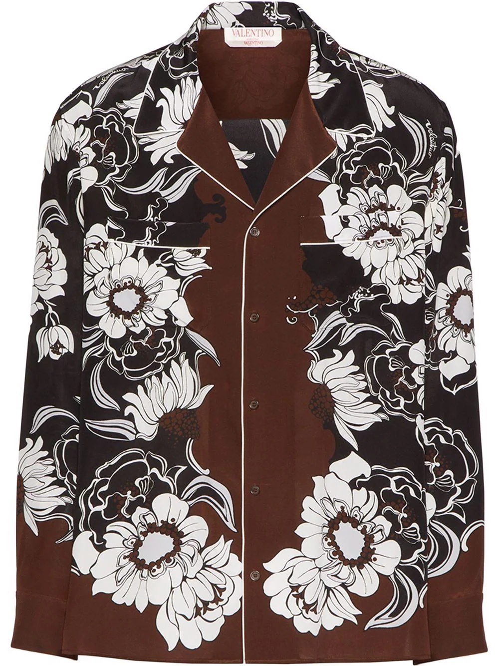 graphic-print button-fastening shirt - 1