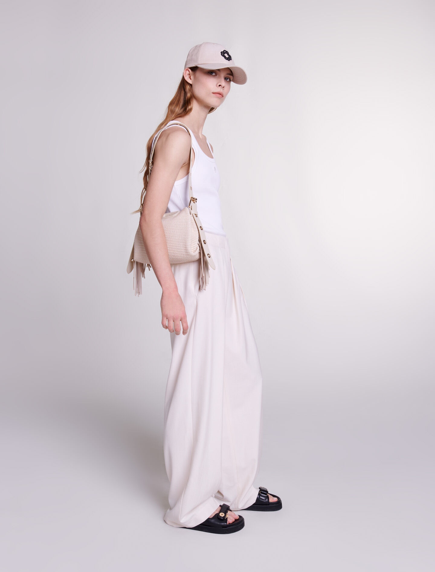 Wide-leg suit trousers - 4