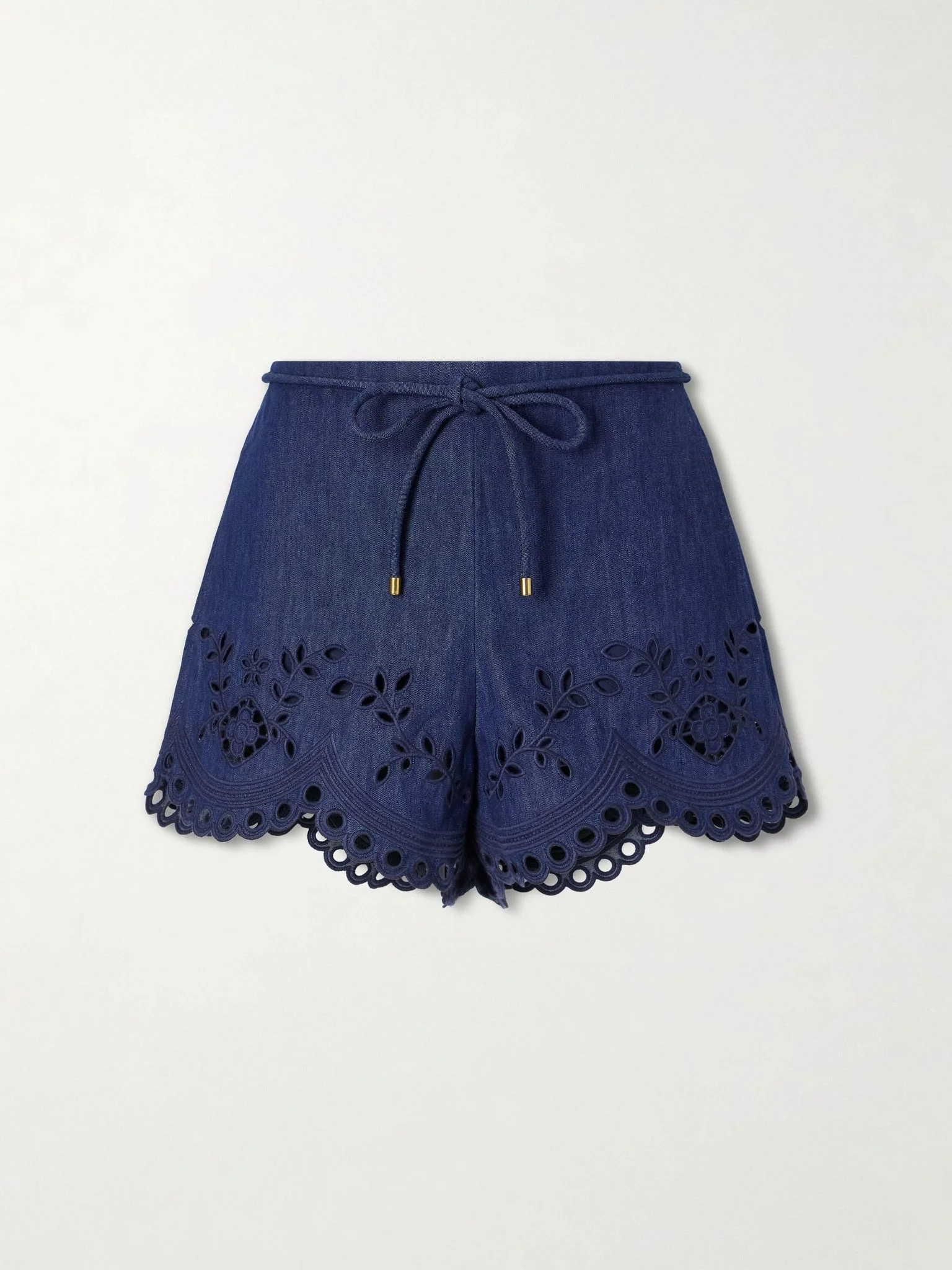 Mahon broderie anglaise denim shorts Blue - 1