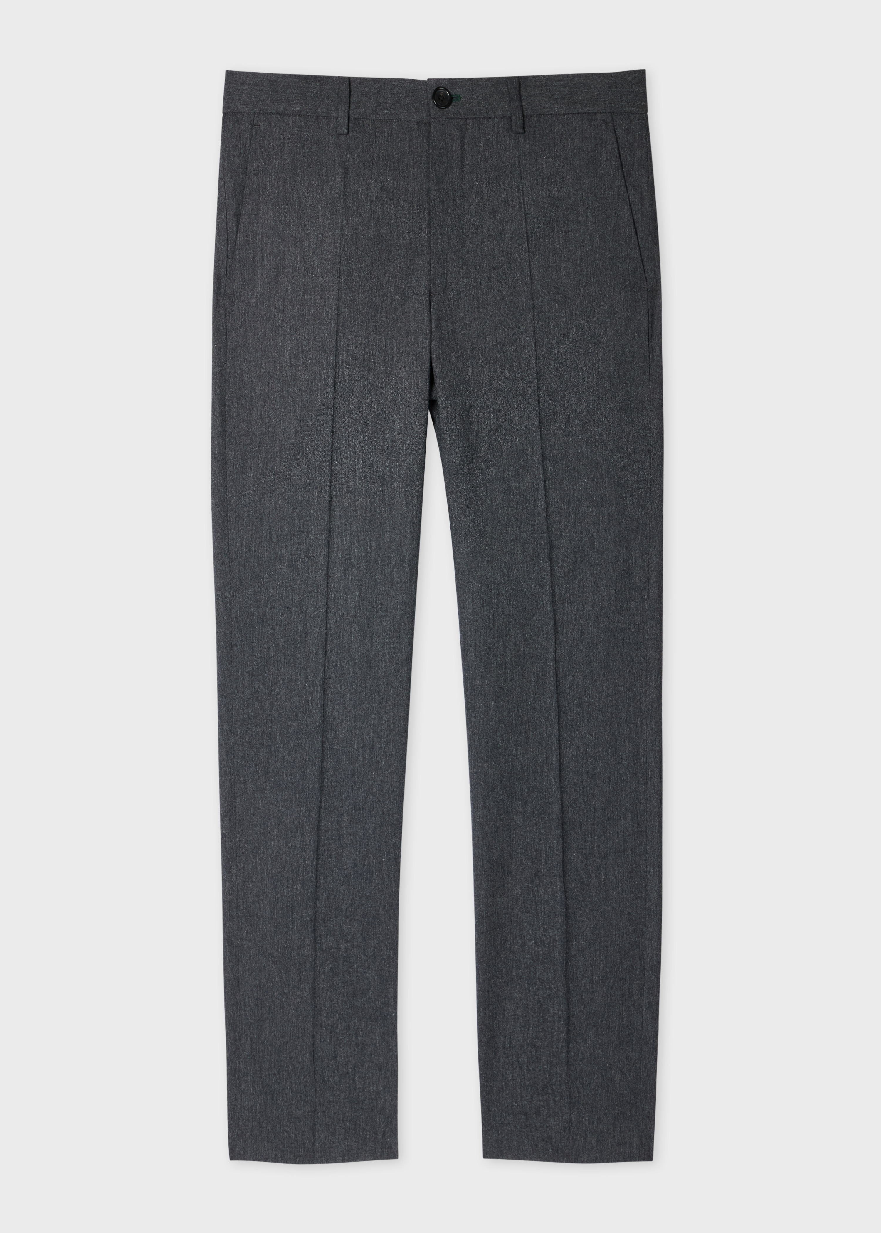 Navy Melange Wool-Blend Suit - 6