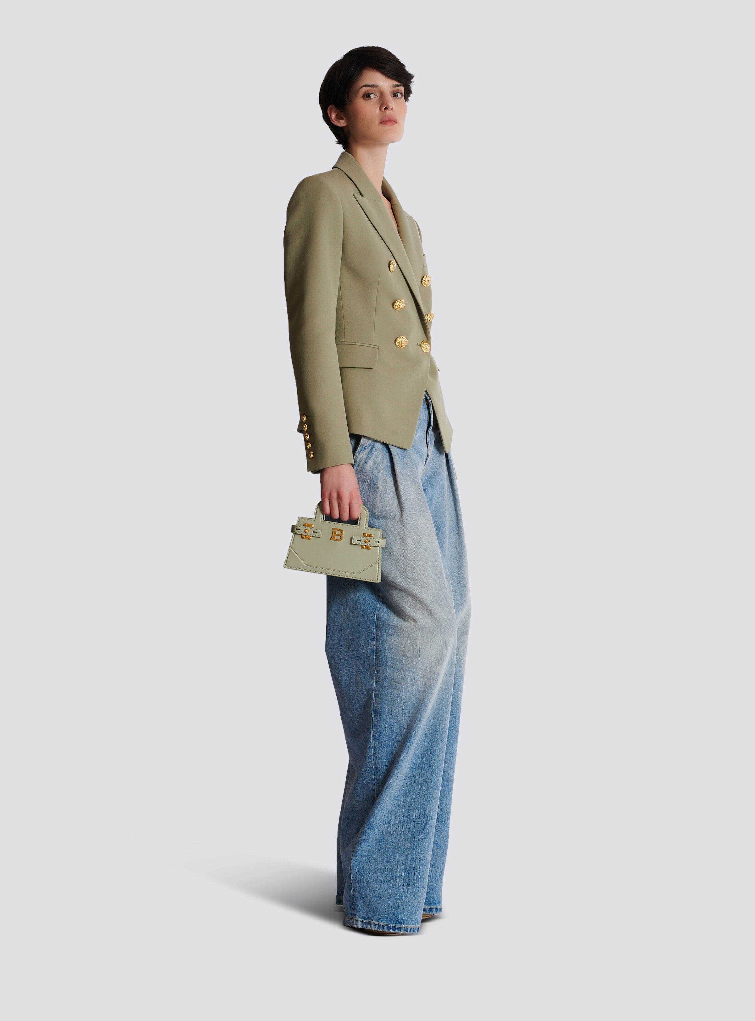 Small B-Buzz Top Handle bag in calfskin - 2
