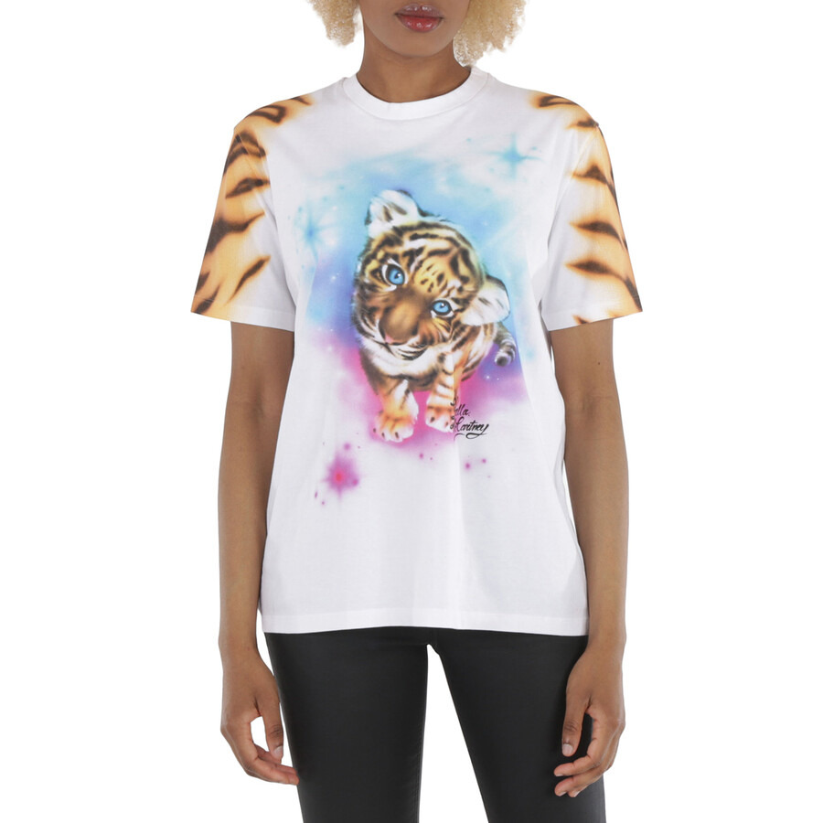 Stella McCartney Ladies Tight Print Short Sleeve T-shirt - 3