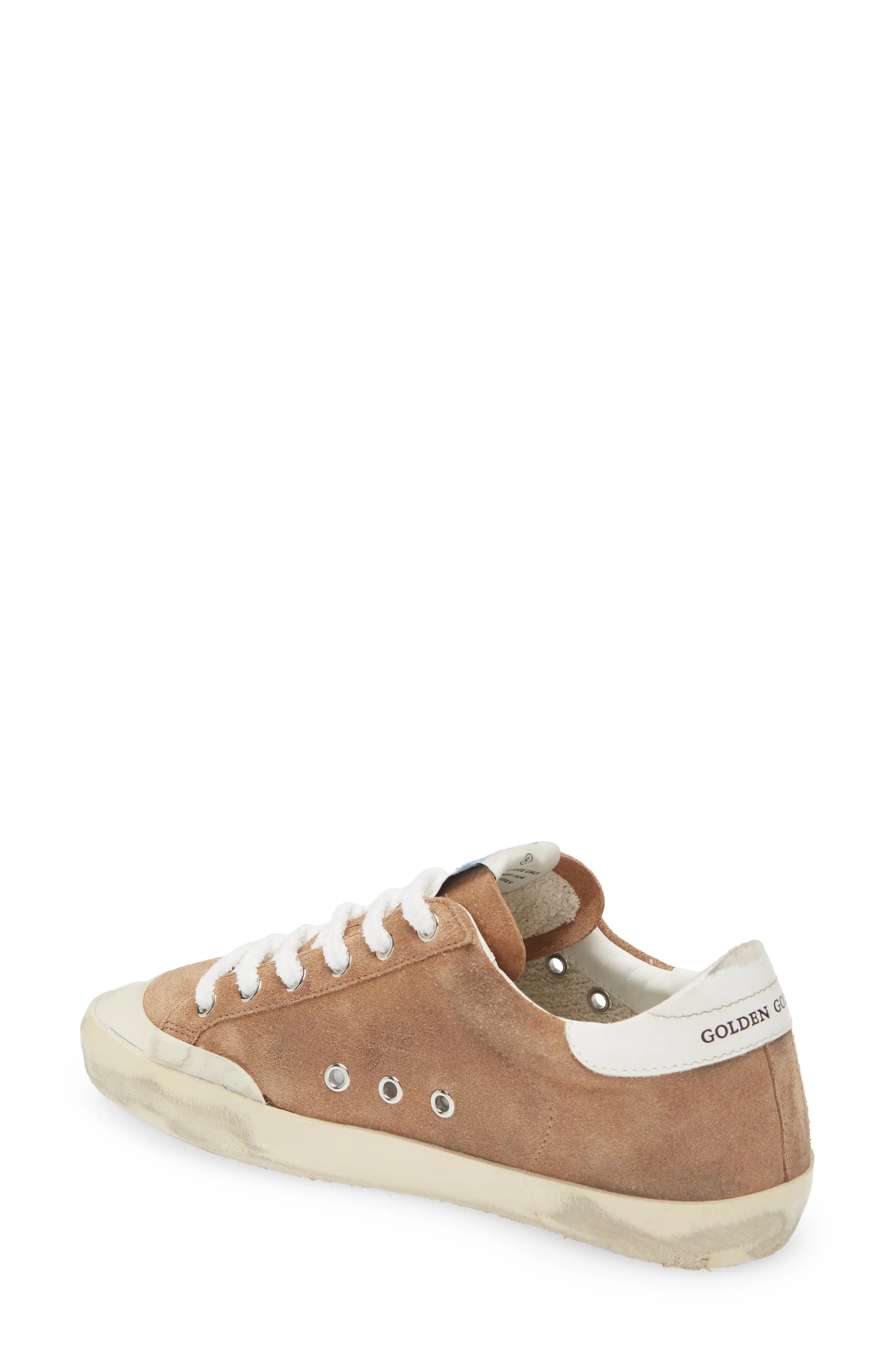 Super-Star Low Top Sneaker in Tobacco/Light Blue/White - 2