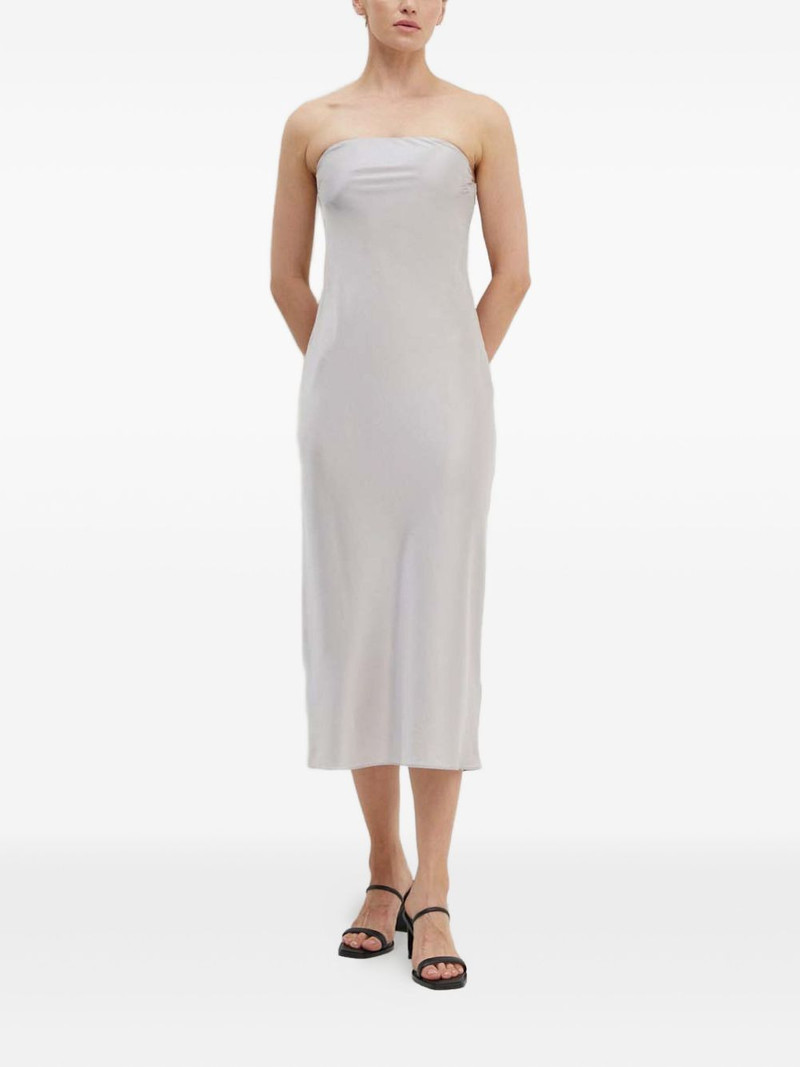 strapless midi dress 1