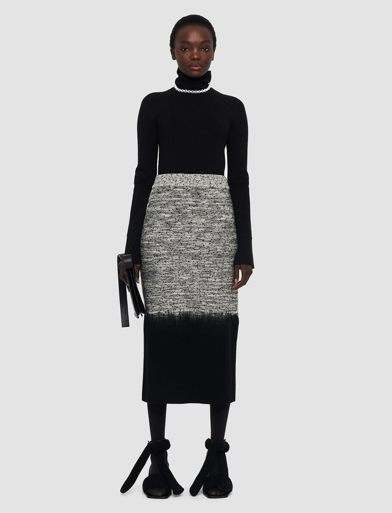 JOSEPH Needle Punch Tweed Skirt outlook
