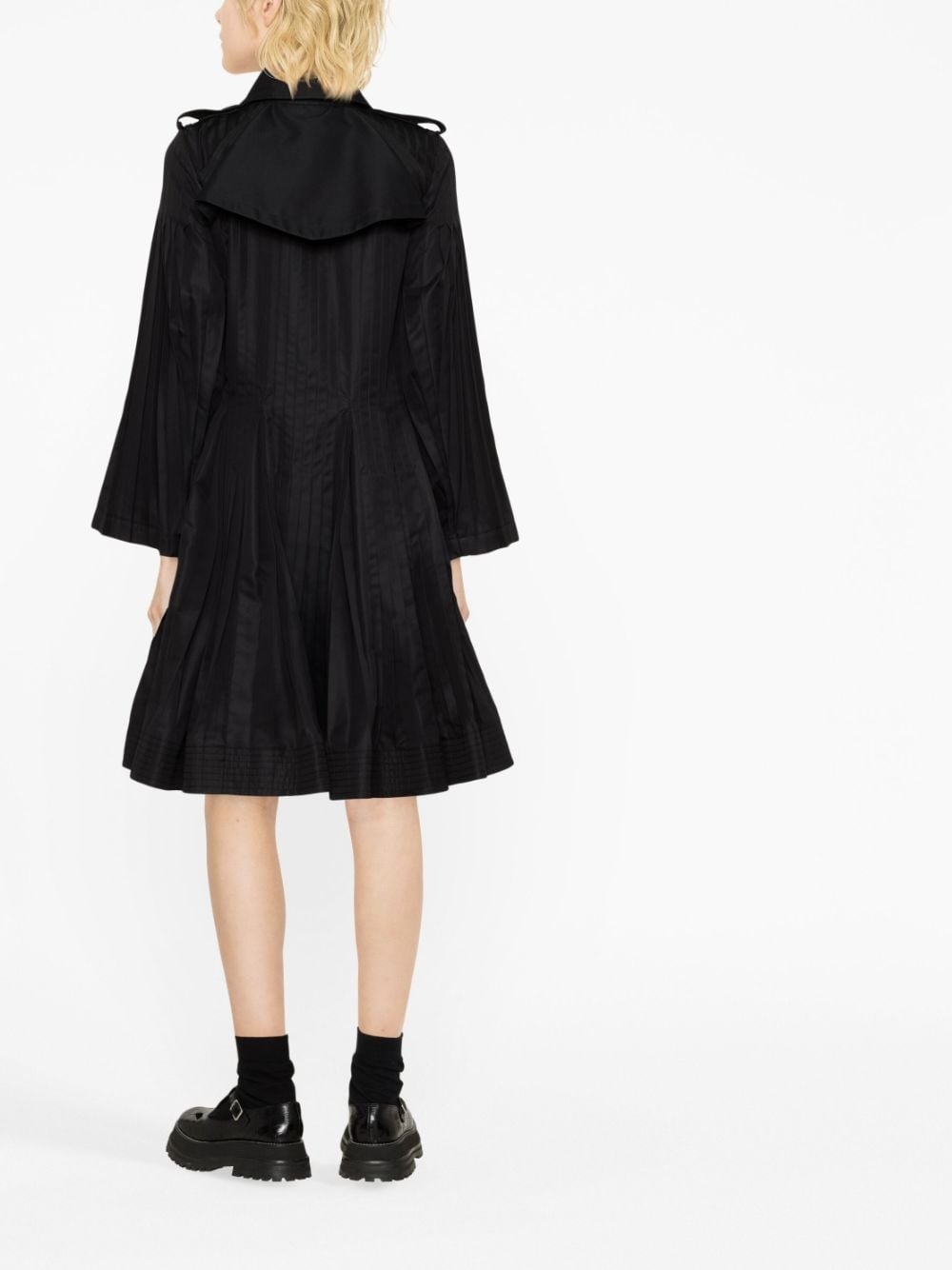 double-breasted peplum coat - 3