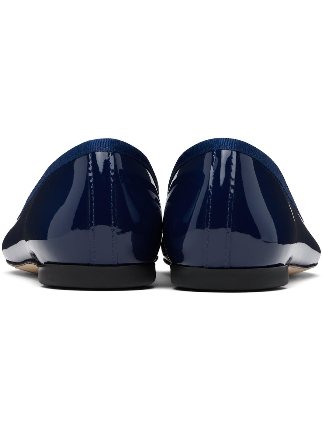 Navy Brigitte Pointy Toe Ballerina Flats - 2