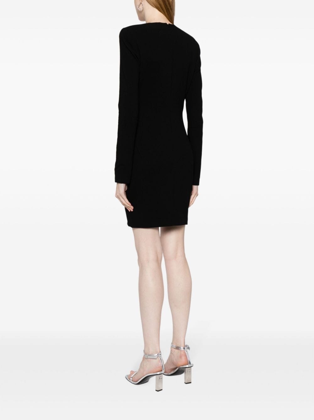 crepe virgin-wool blend minidress - 4