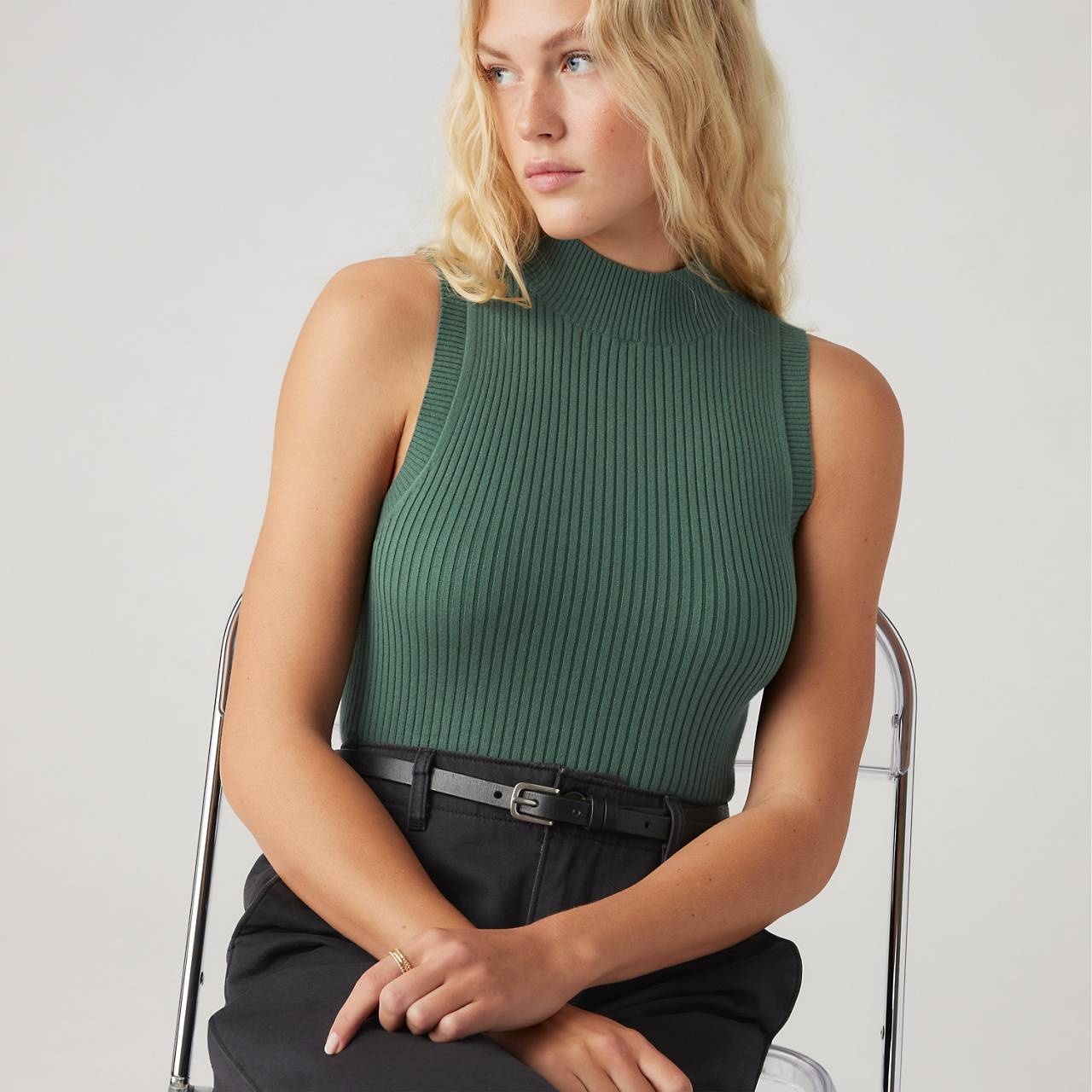 TULIP MOCKNECK TANK TOP - 2