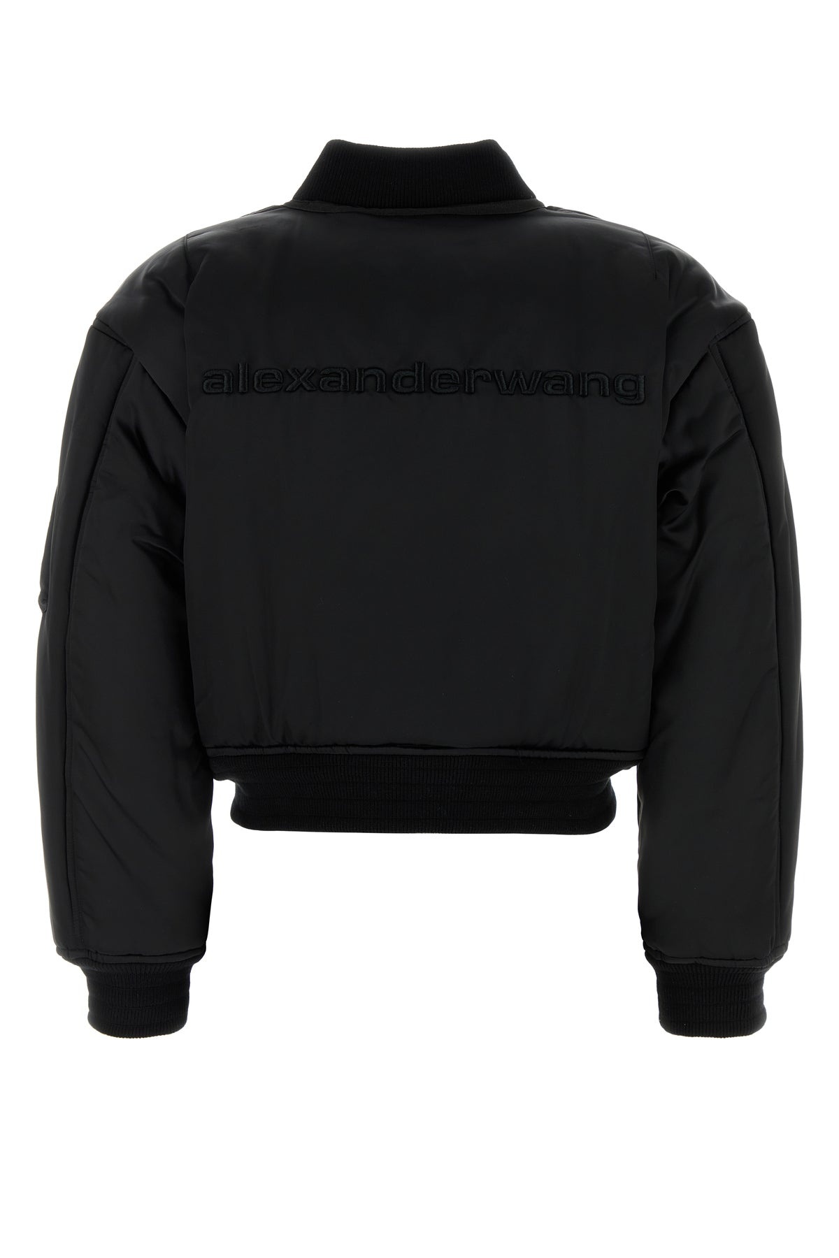 Black nylon bomber jacket - 2