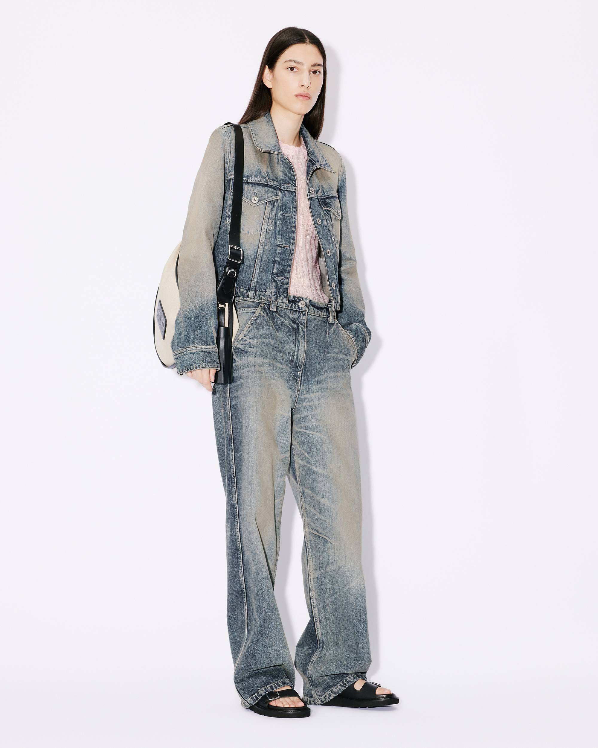 Japanese denim baggy trousers - 3