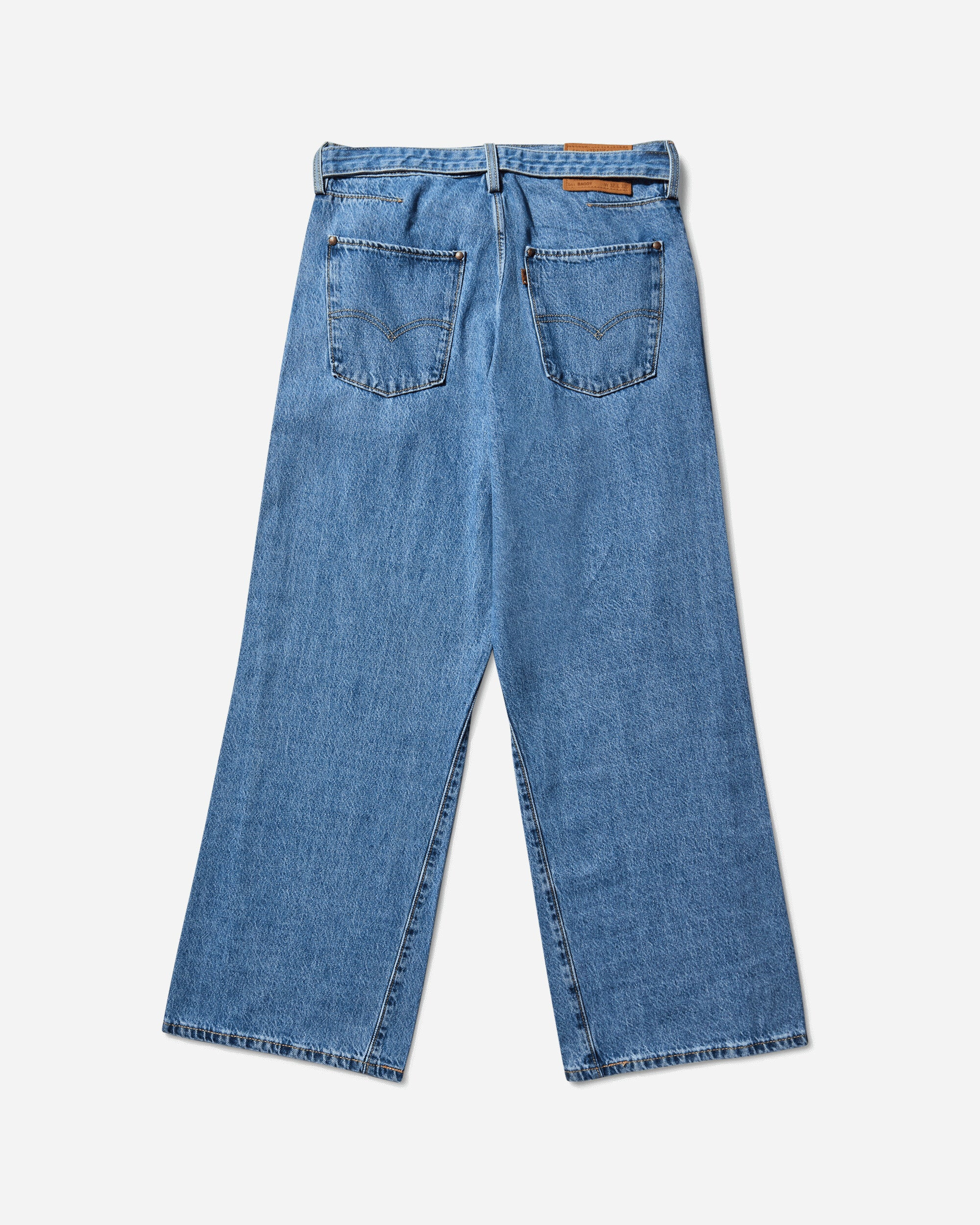 Men's Twisted Baggy Jeans Blue - 2