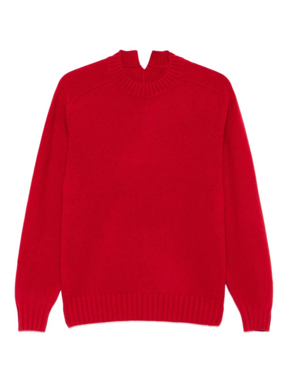 round-neck cashmere sweater - 1
