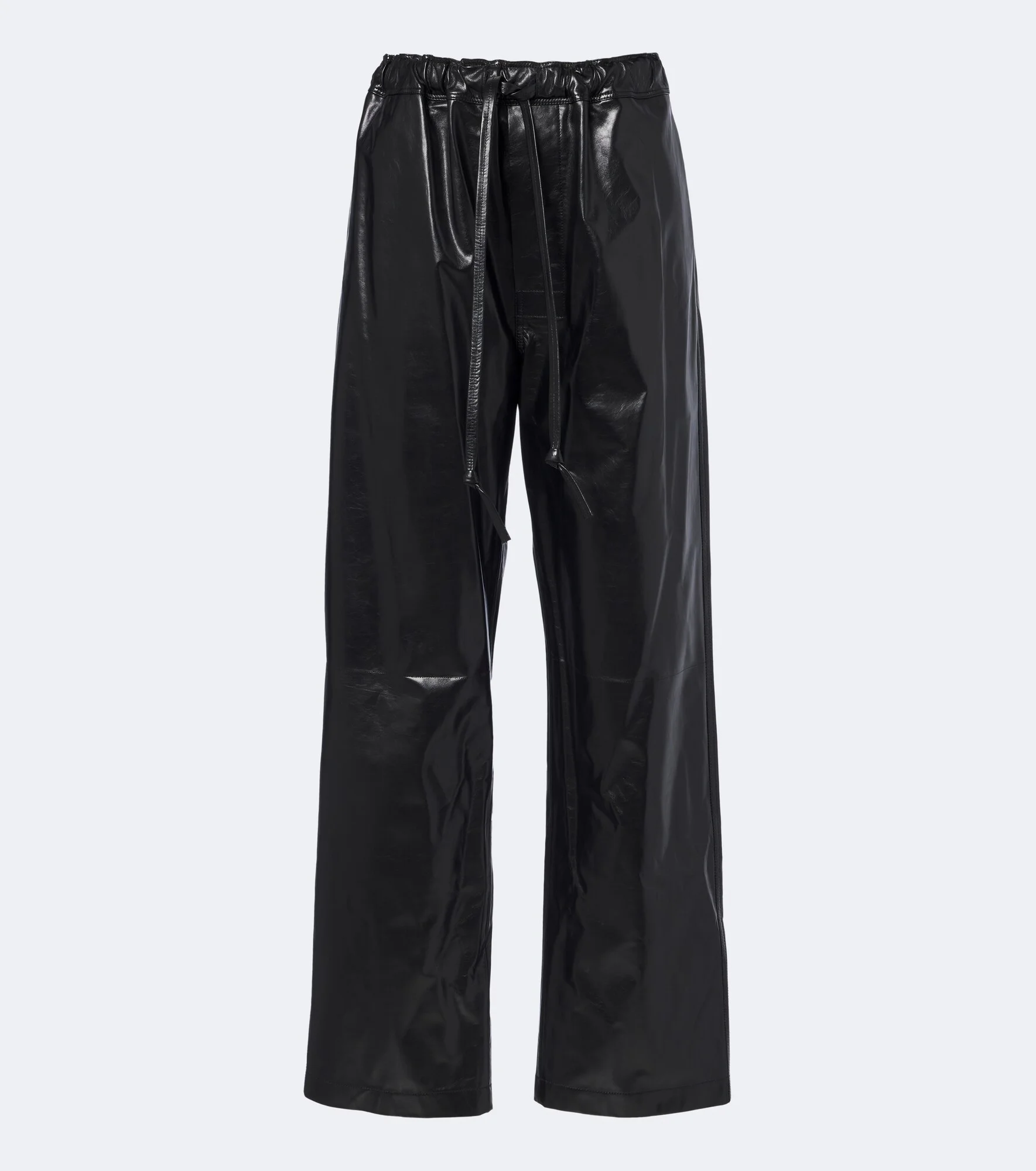 Leather wide-leg pants - 1