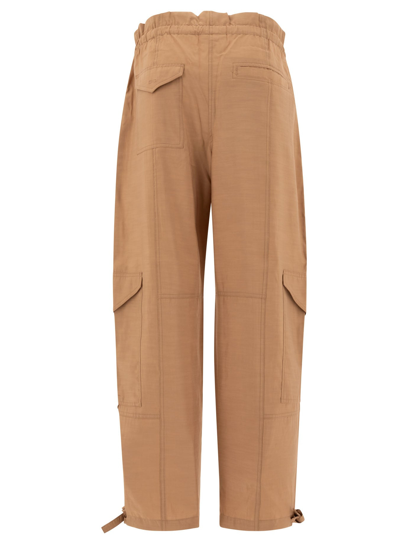 Ganni Women Light Slub High Waist Pocket Pants - 2