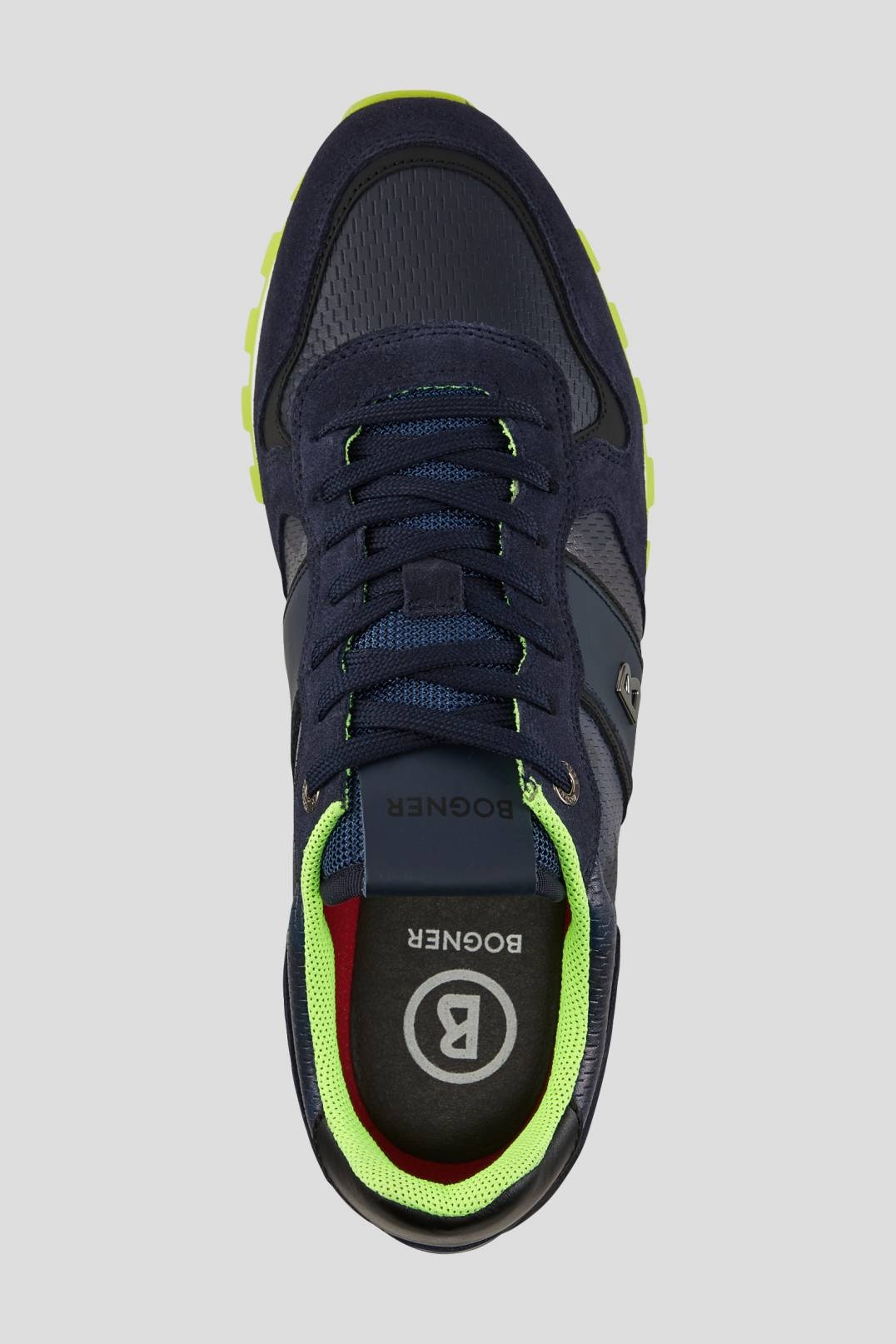PORTO SNEAKER IN NAVY BLUE/LIME - 5