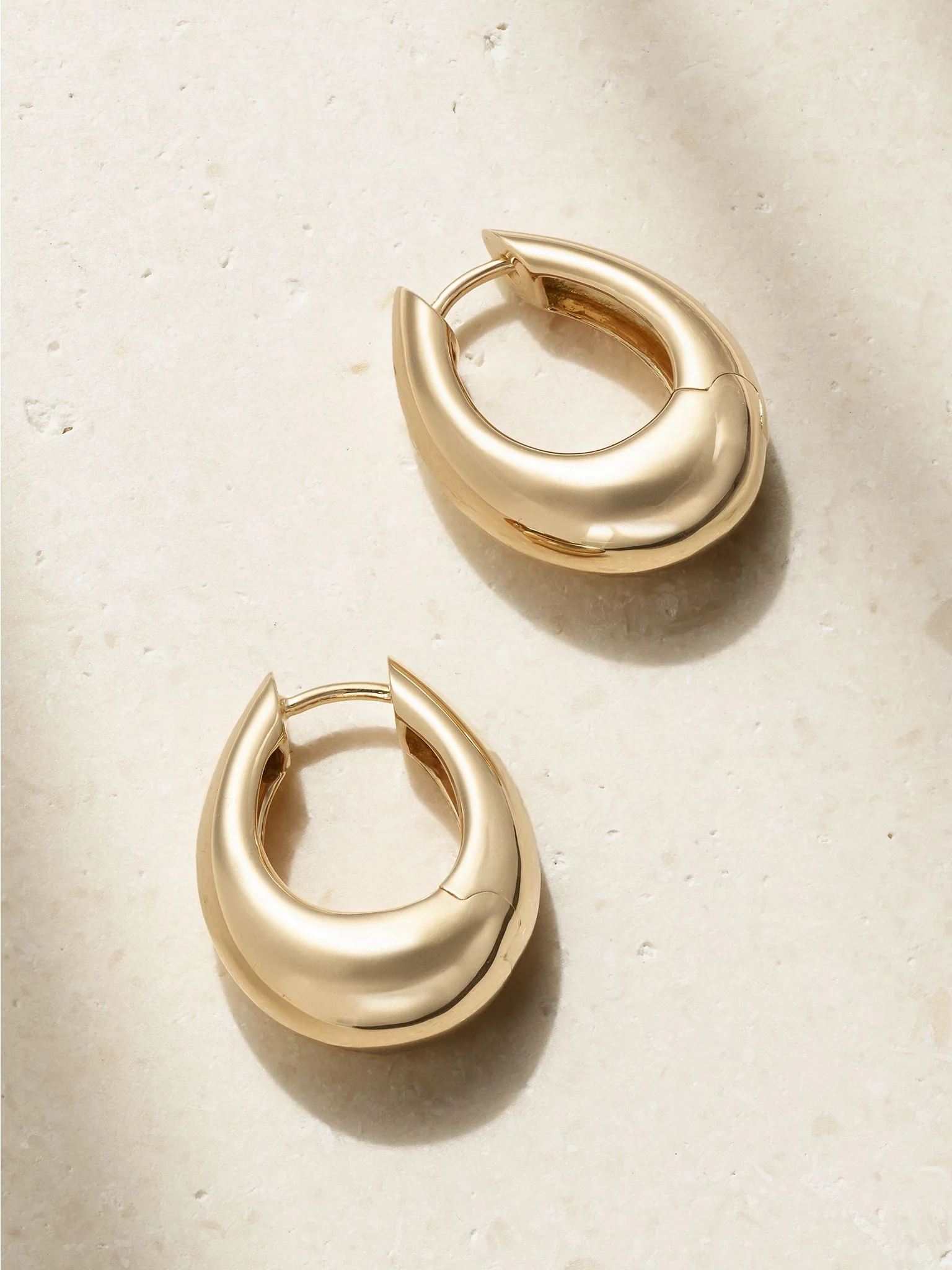 Chakra Icon 18-karat gold hoop earrings Gold - 1