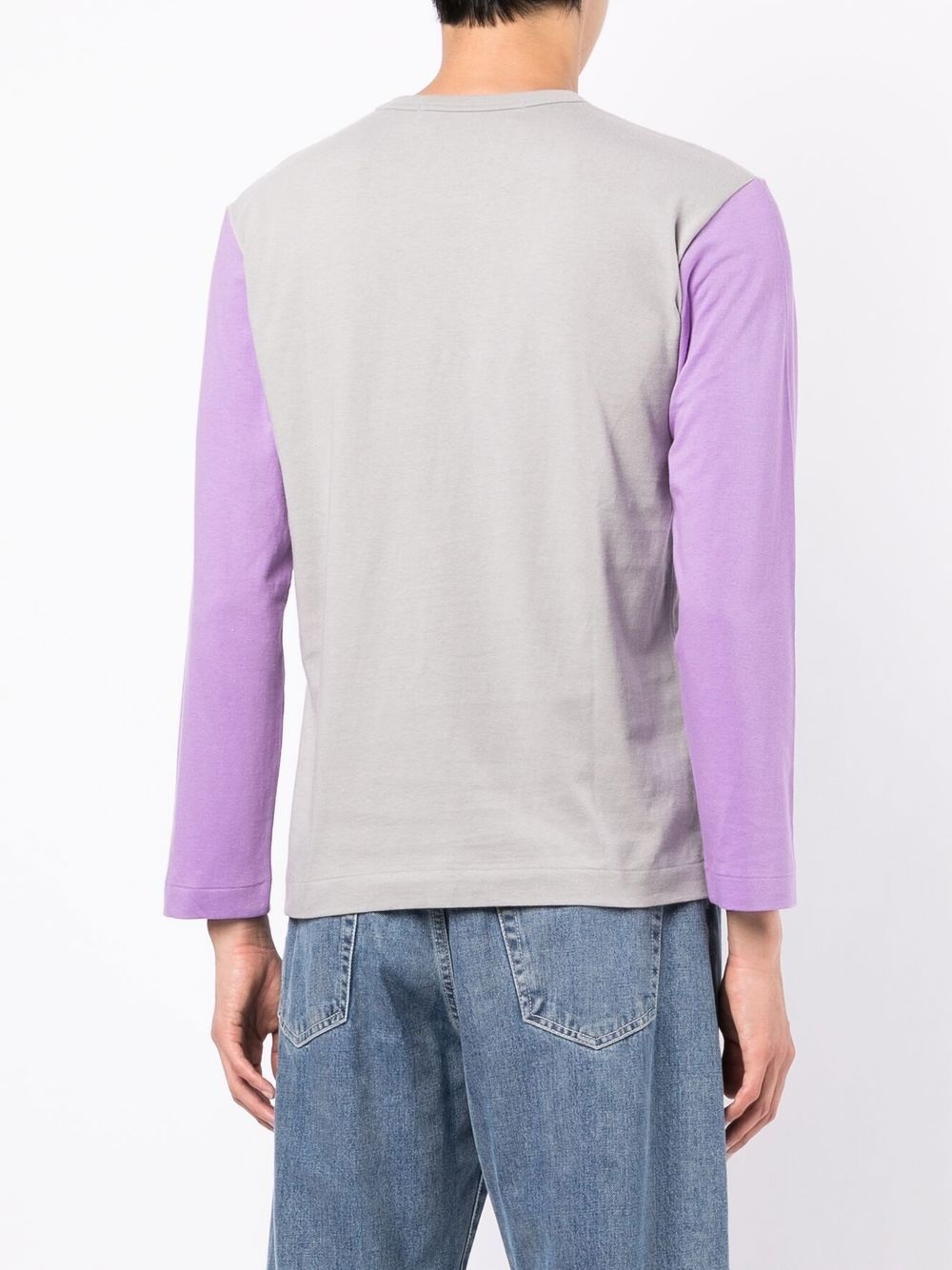 BI-COLOUR LONG-SLEEVE T-SHIRT - 2