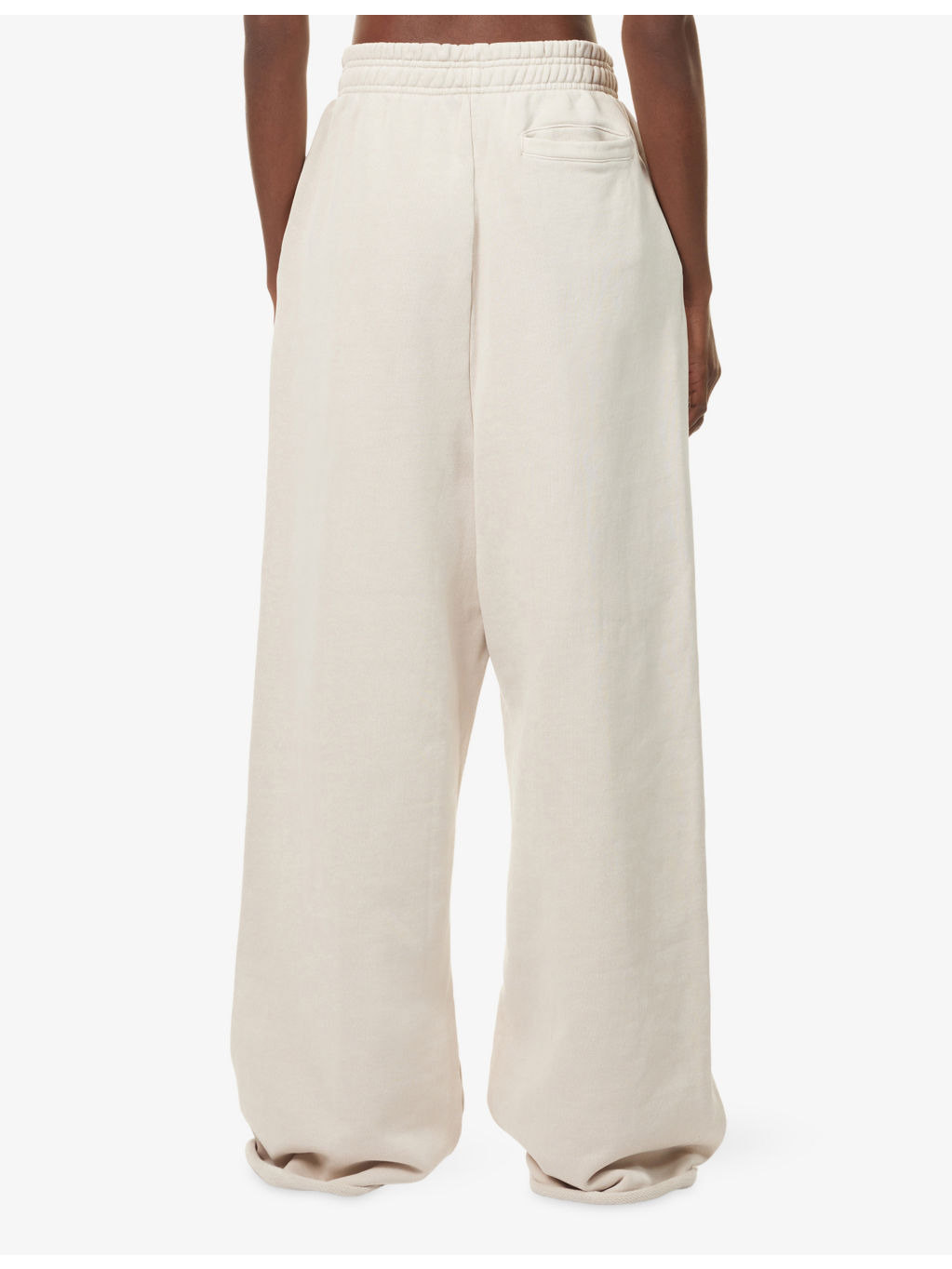Standard Wide-Leg Cotton-Jersey Jogging Bottoms - 4