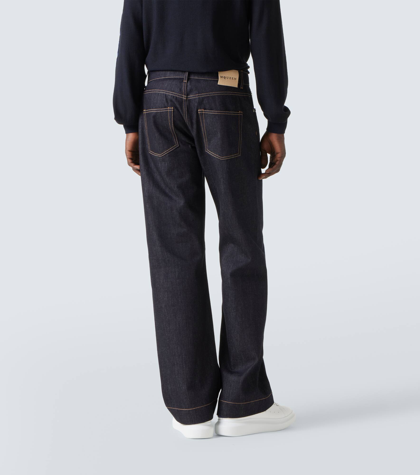 Mid-rise wide-leg jeans - 4