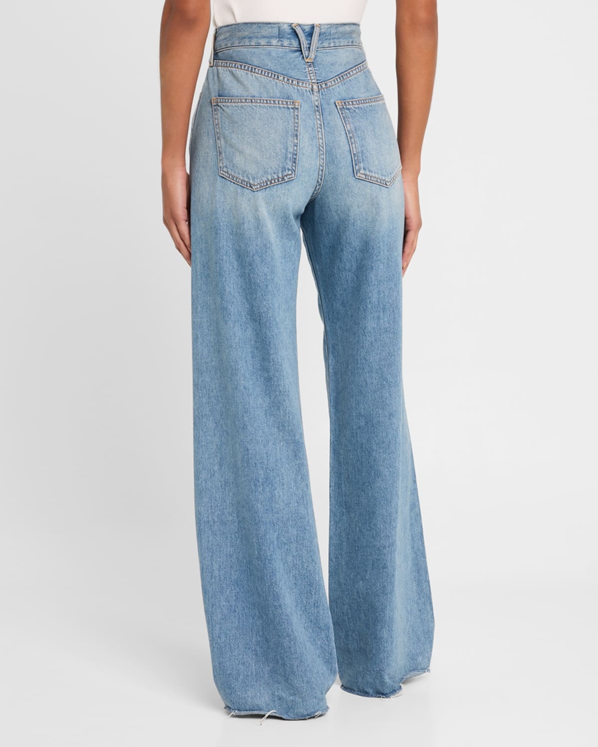 Kasey Mid-Rise Wide-Leg Jeans - 3