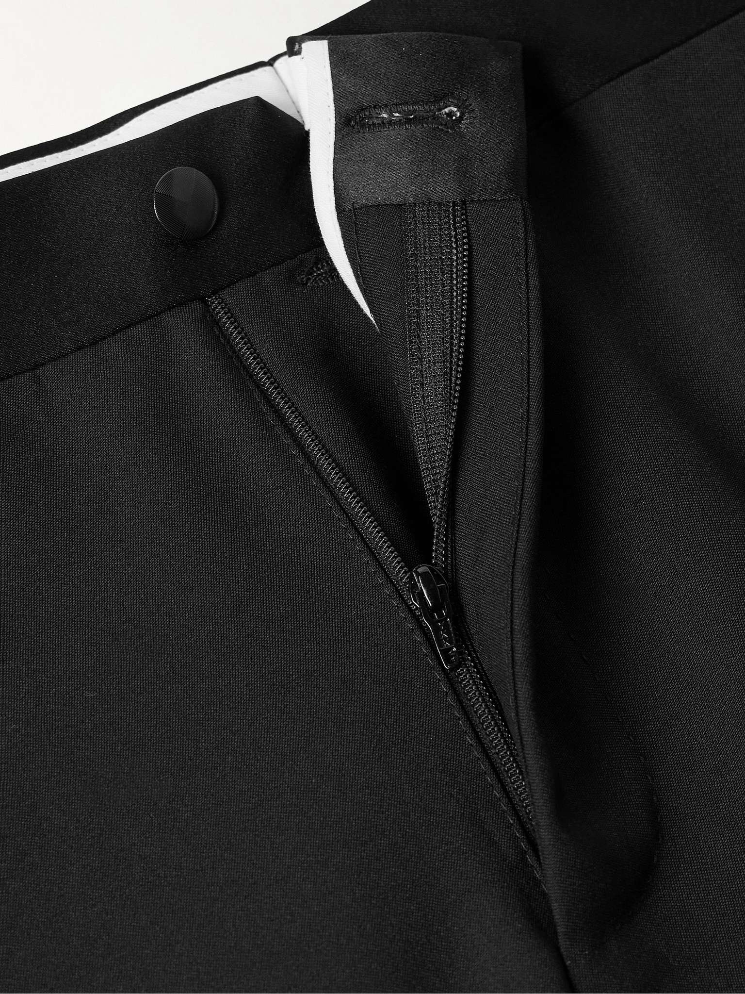 Slim-Fit Satin-Trimmed Wool Tuxedo Trousers - 3