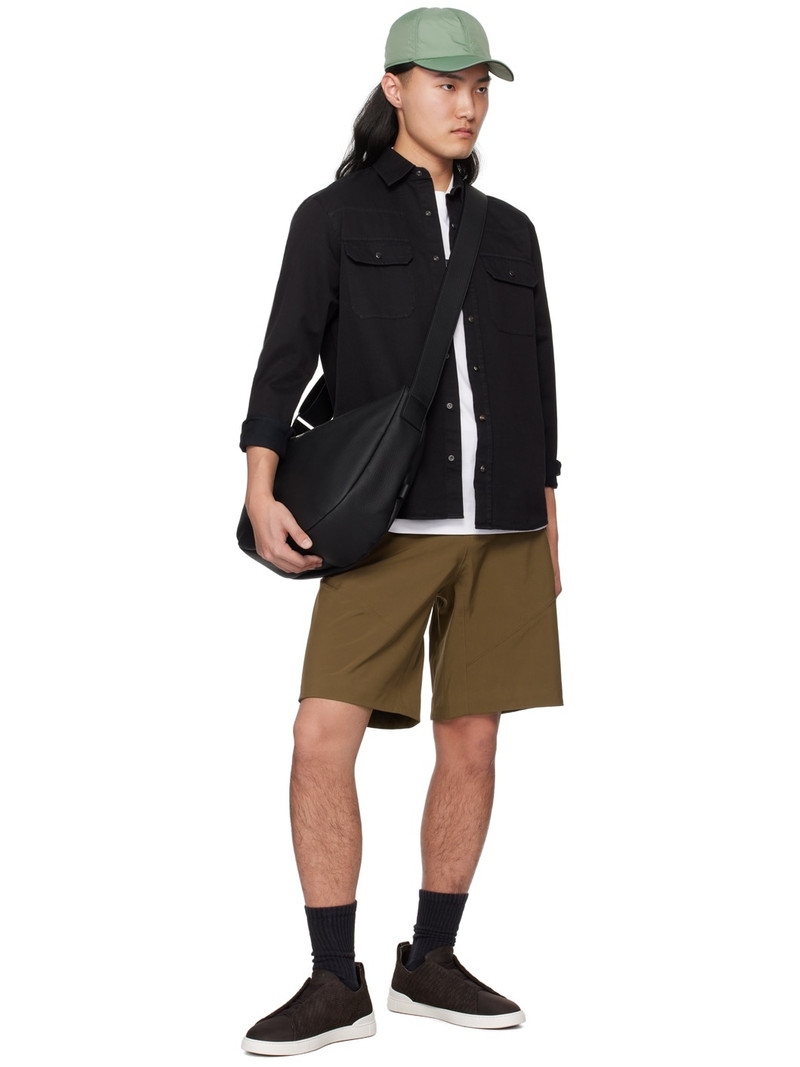 ZEGNA Brown Triple Stitch Sneakers outlook