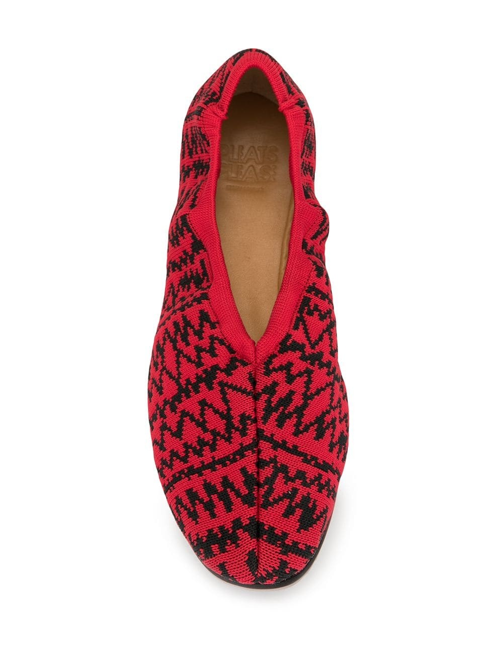 jacquard knit ballerina shoes - 4