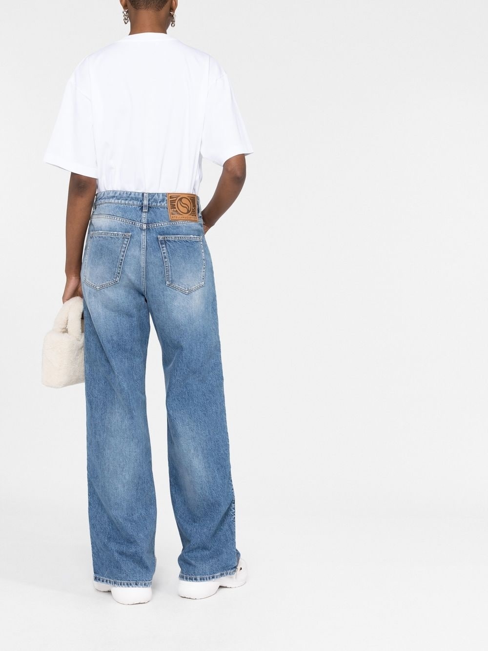 zip-detail straight-leg jeans - 6
