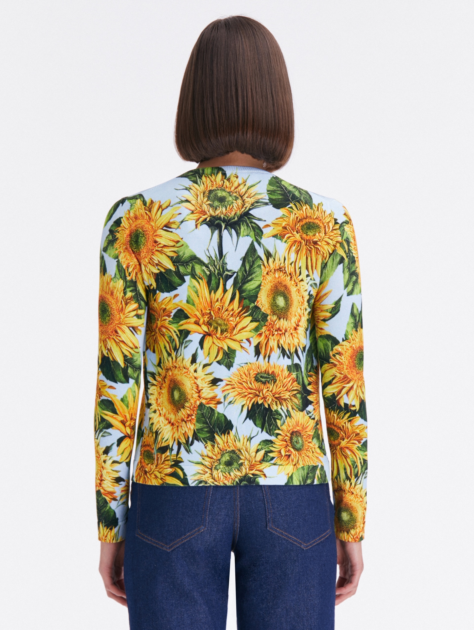 SUNFLOWER PRINTED CARDIGAN - 3