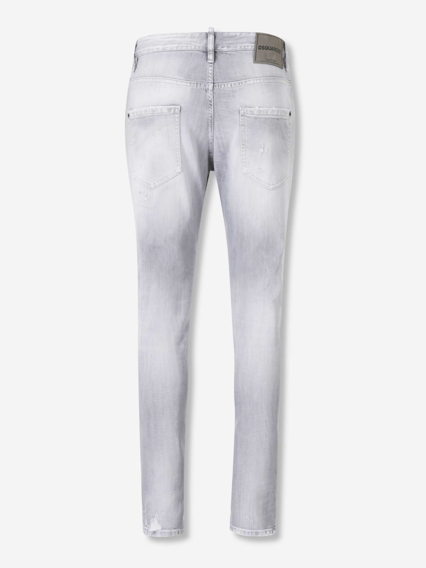 DISTRESSED SKATER JEANS - 2