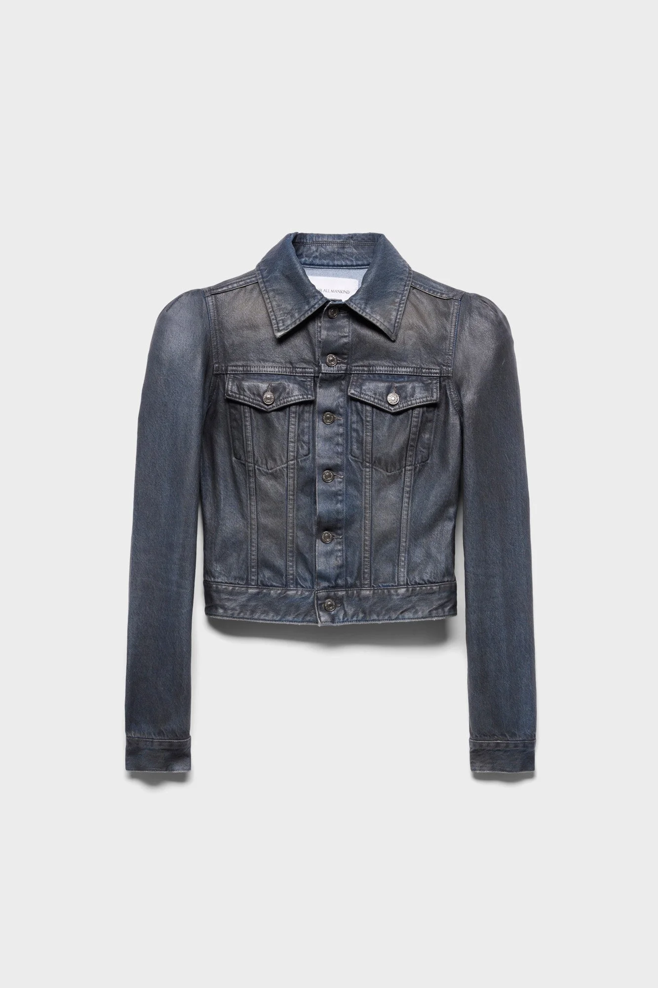 PUFF SLEEVE TRUCKER JACKET - 1