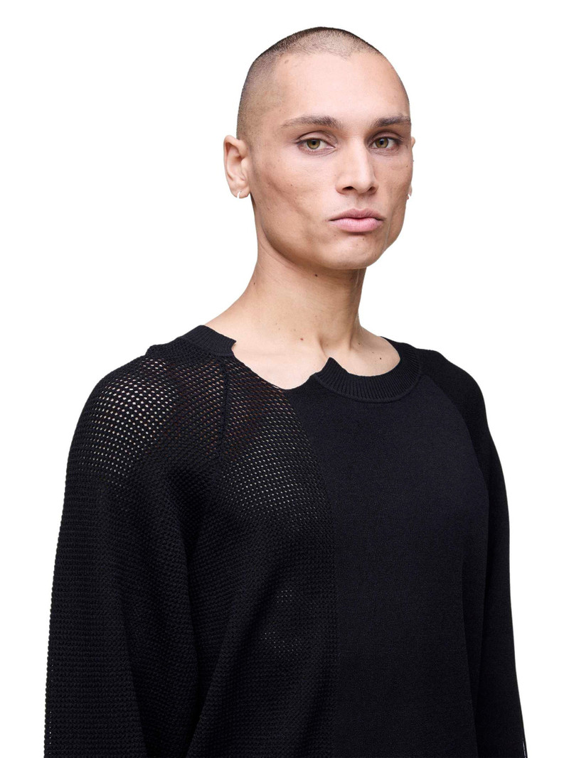 Y-3 LOGO KNIT SWEATSHIRT – BLACK 7