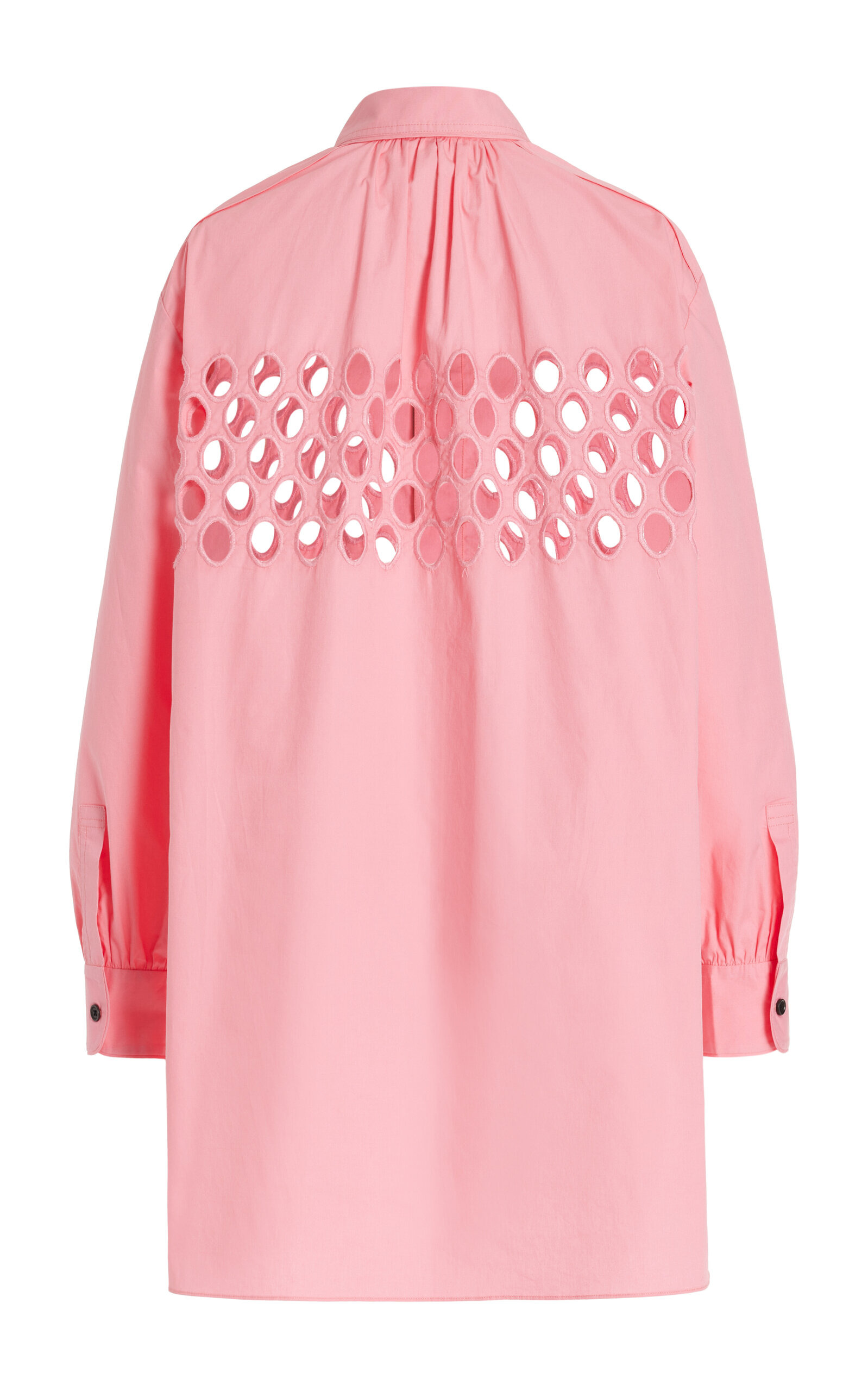 Long Cotton Shirt pink - 3