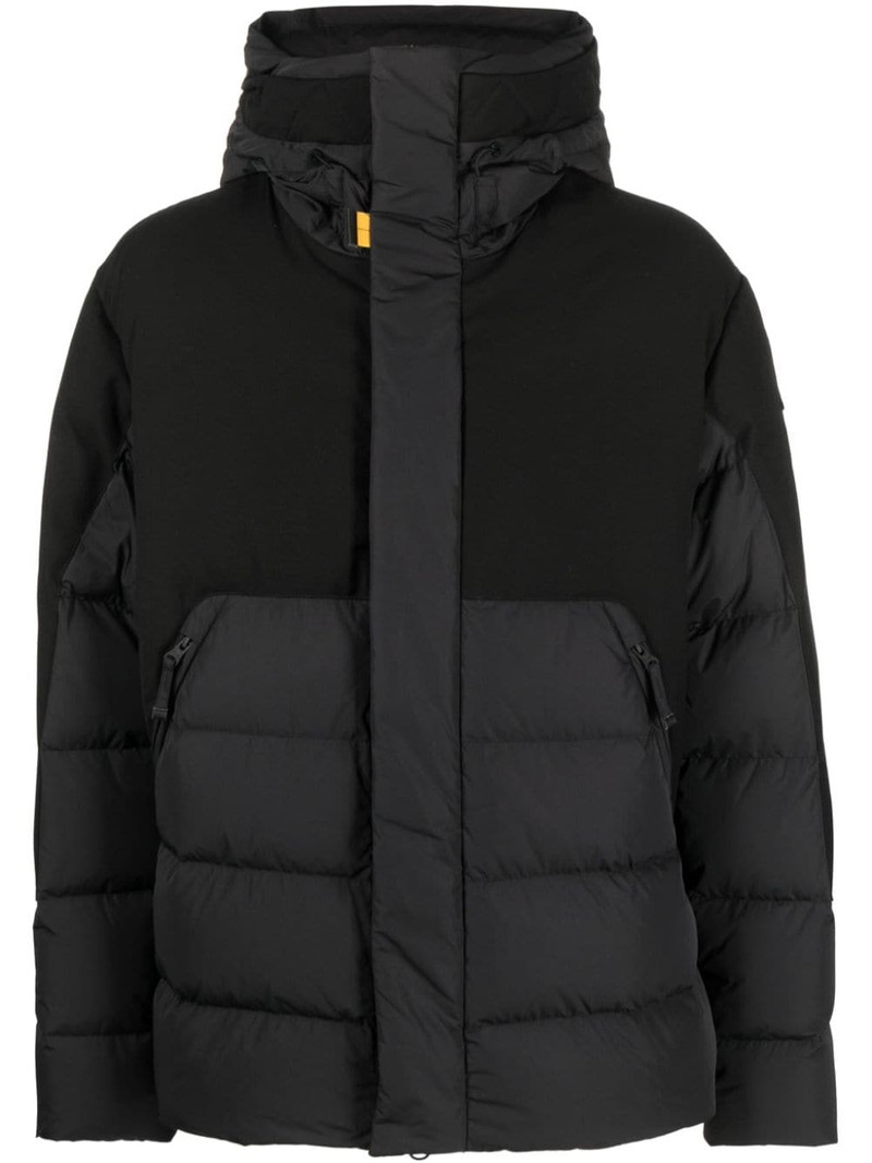 logo-patch padded jacket 1