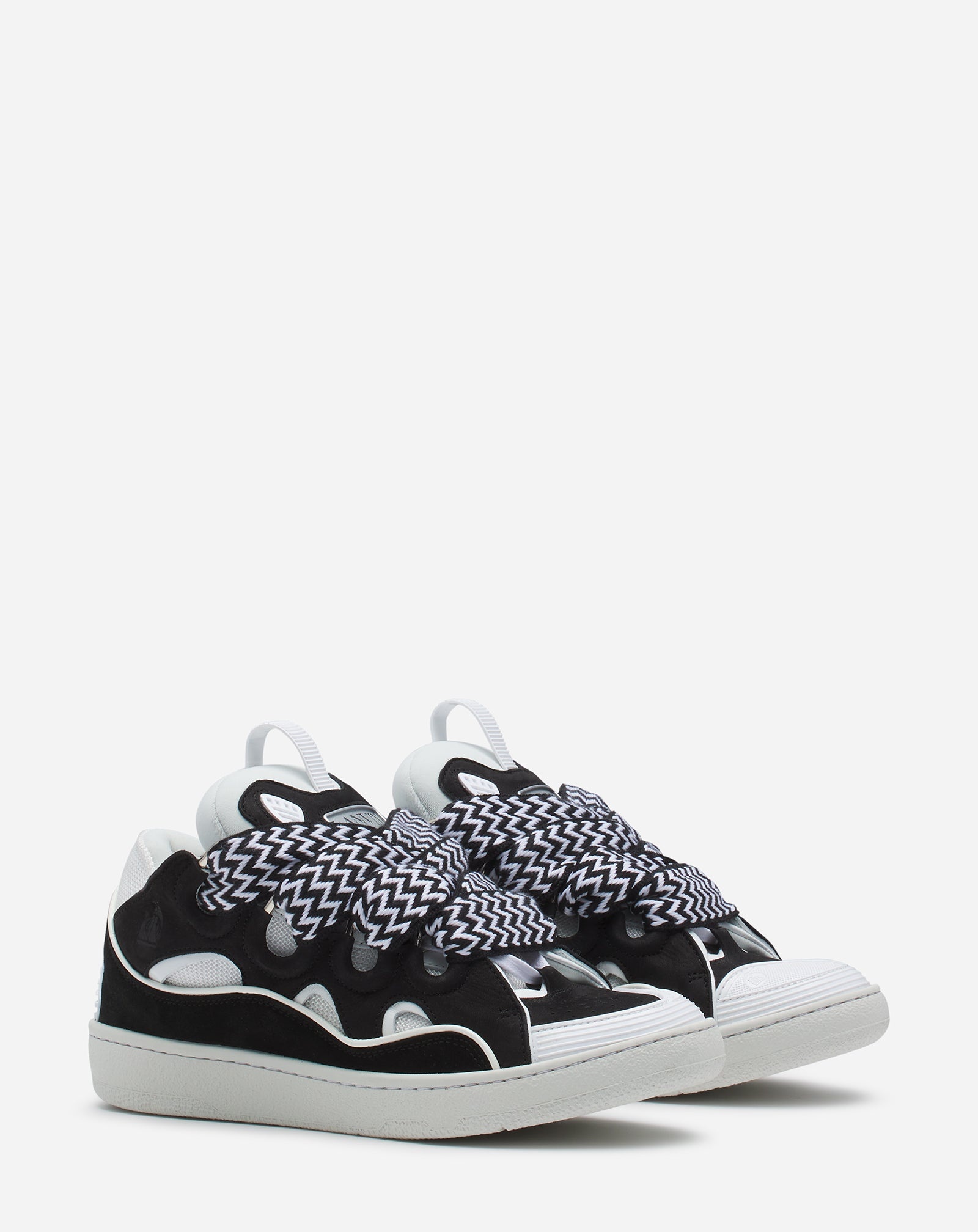 LEATHER CURB SNEAKERS - 2