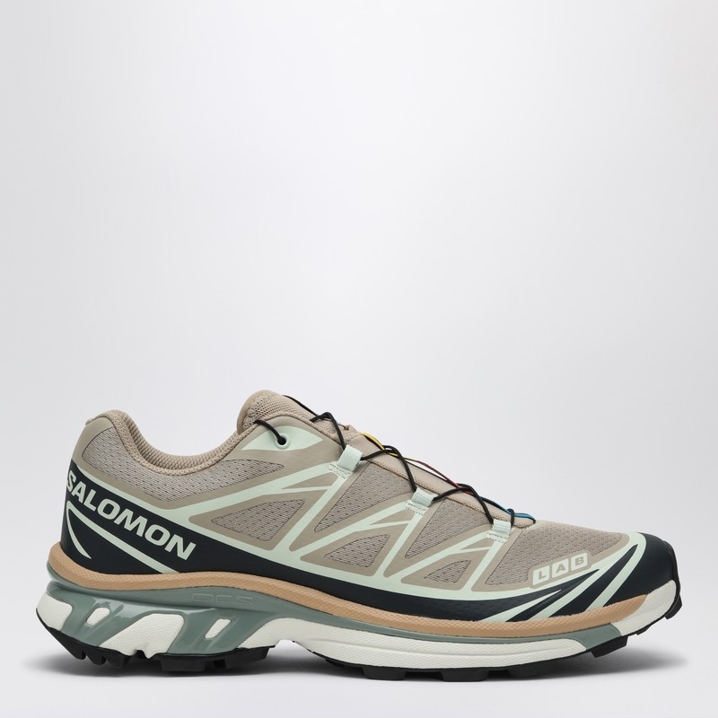 SALOMON｜SNEAKERS (XT-6 (Oxford Tan/Carbon/Clearly Aqua) XT-6 Sneakers Oxford Tan, Carbon, Clearly Aqua
