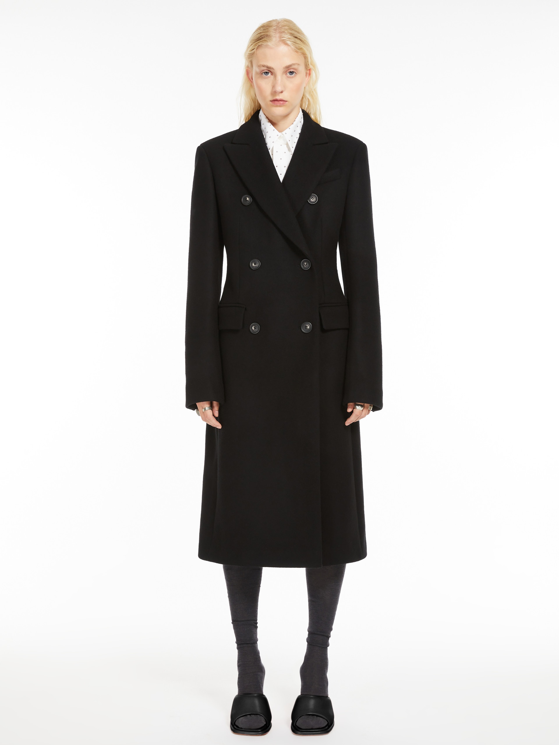GHIA Double-breasted cashmere-blend coat - 3