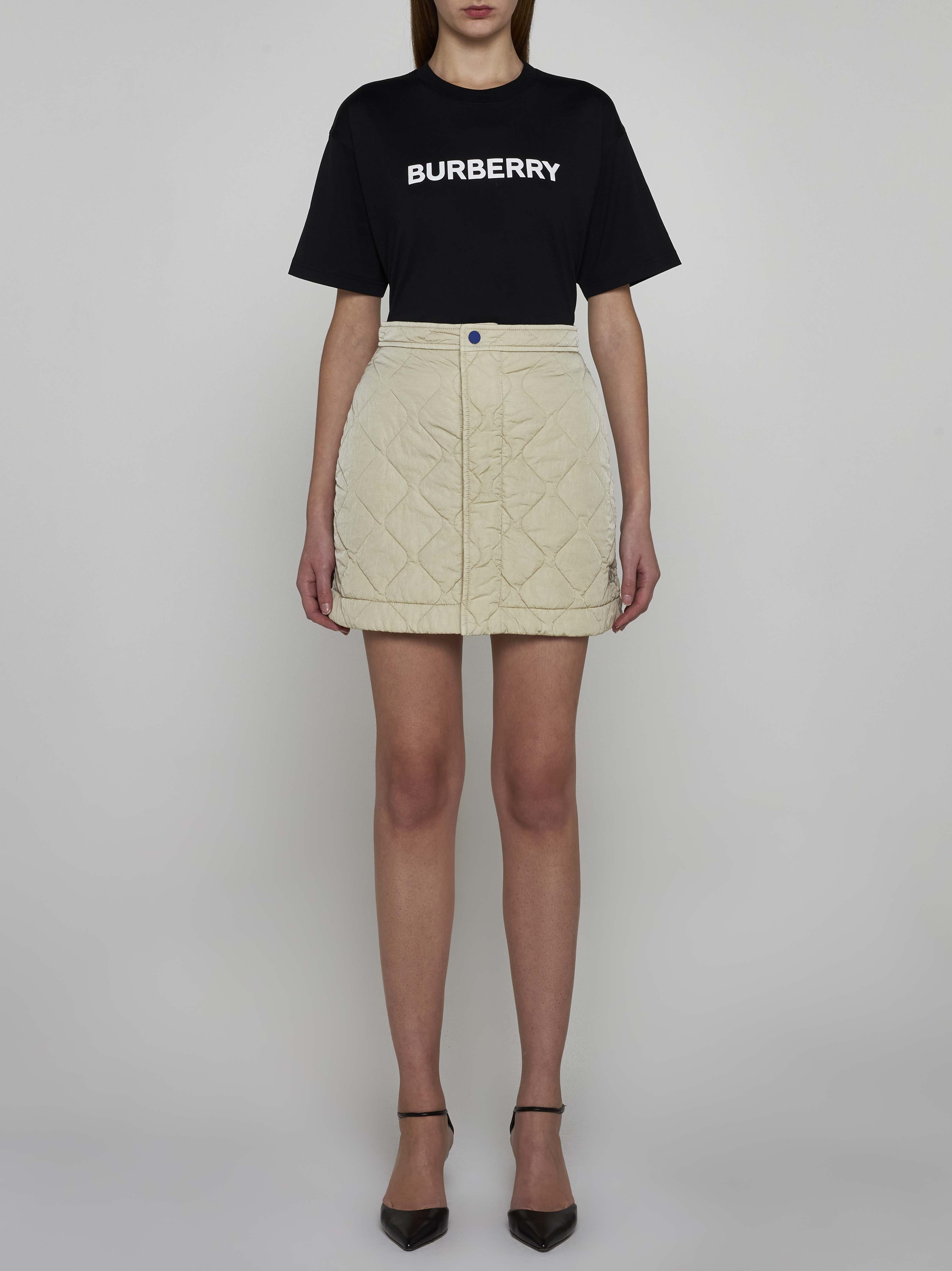 BURBERRY｜SKIRTS (quilted nylon mini skirt (8081126)) BURBERRY | QUILTED NYLON MINI SKIRT