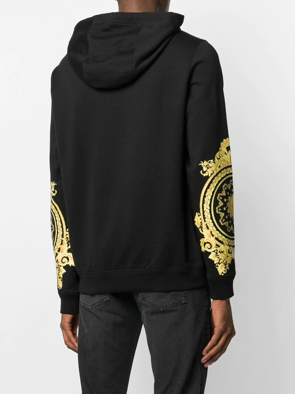 Le Pop Classique baroque-print cotton hoodie - 4