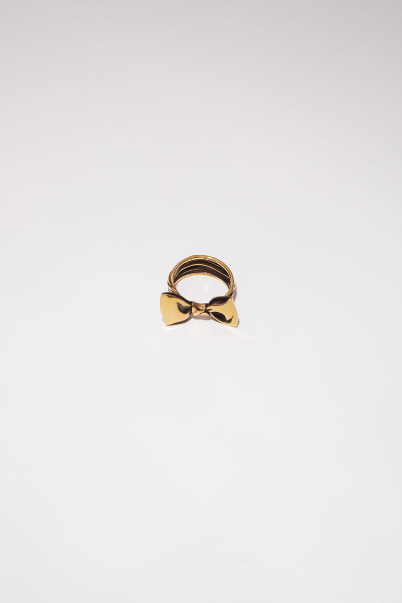 Bow ring - Antique gold 1