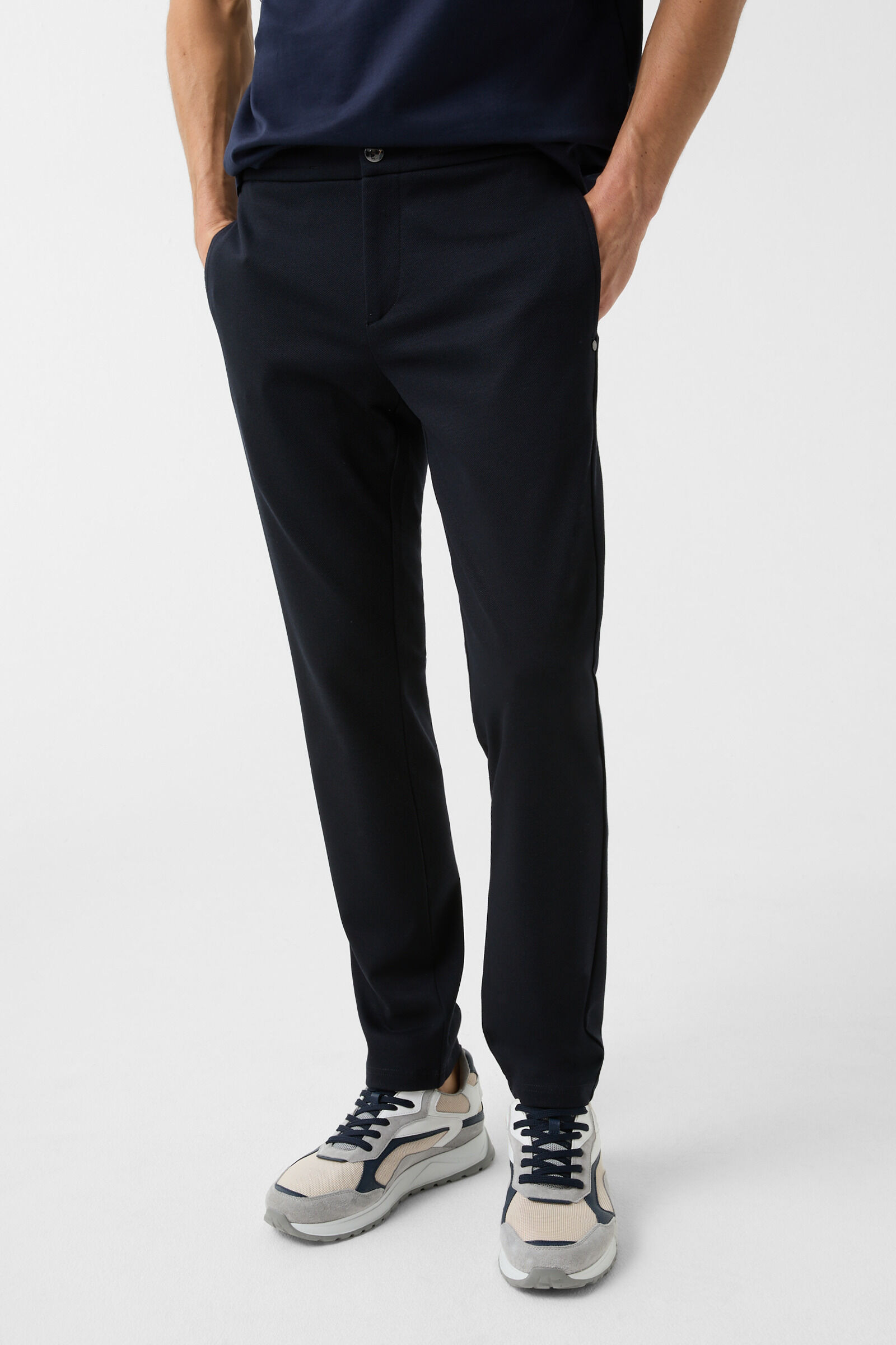 Twill trousers Riley Active in Navy blue - 2