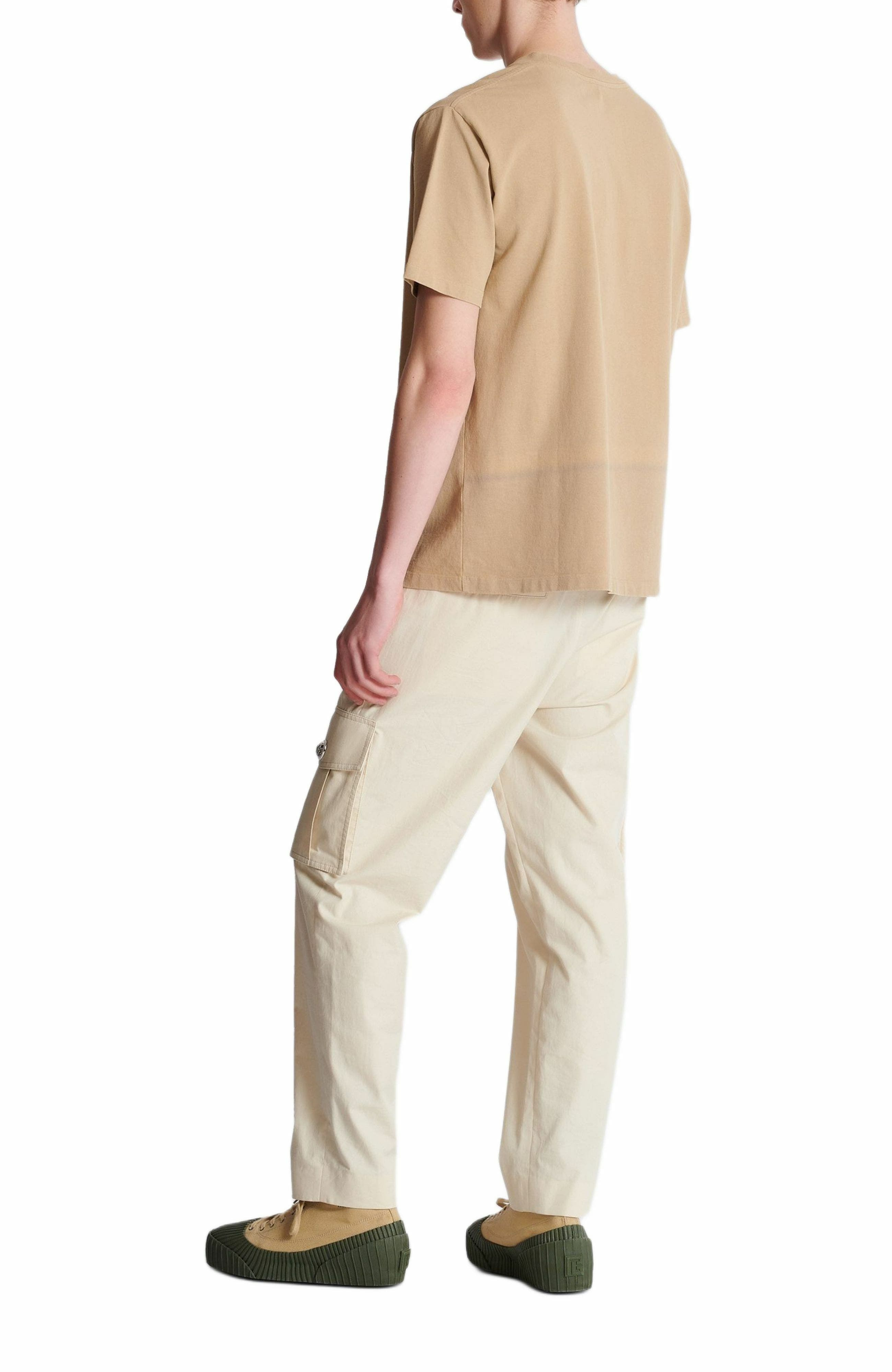 Embroidered Balmain Médaille T-shirt in Beige at Nordstrom - 3