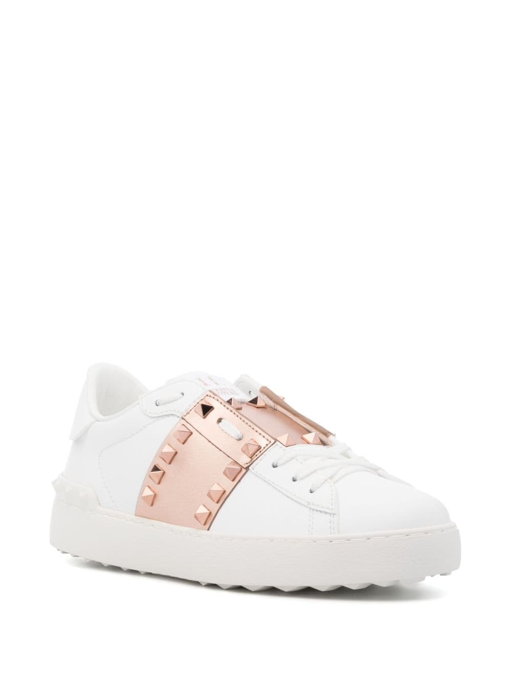 Rockstud leather sneakers - 2