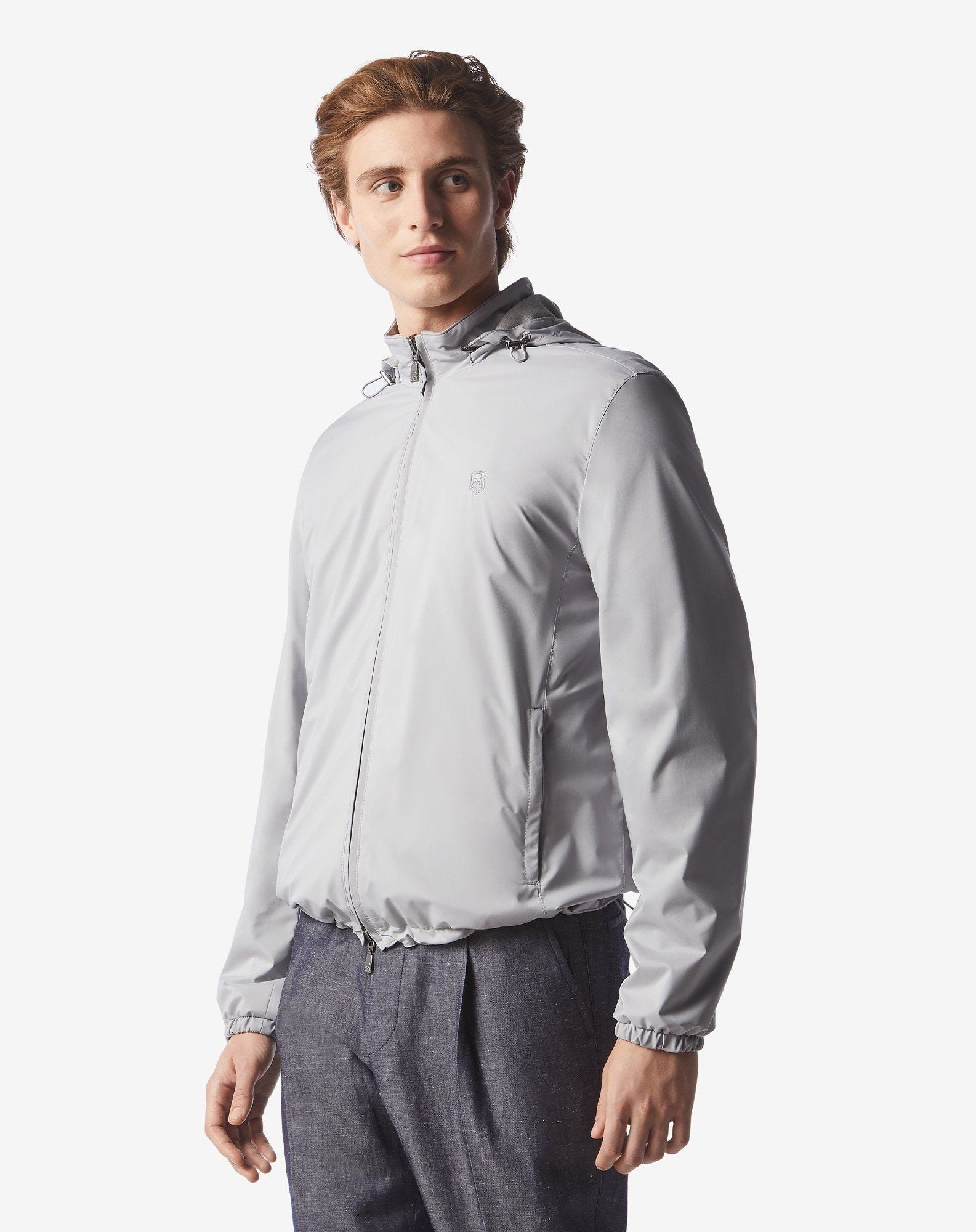 Grey water-repellent reversible jacket - 2