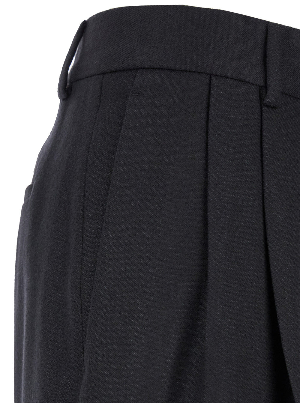 Amiri Men Black Pants With Belt Loops And Front Pences In Wool Blend Man - 3