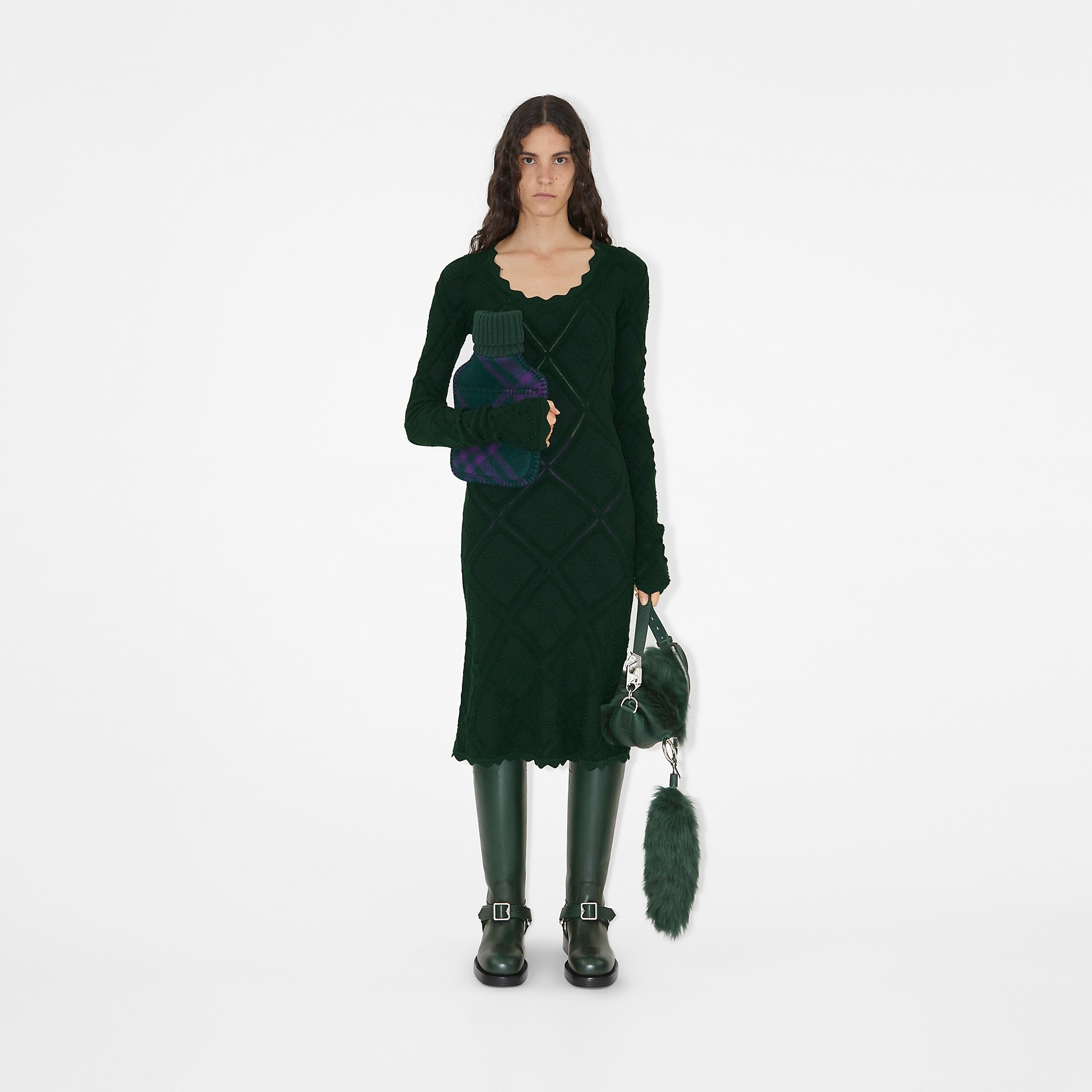ワンピース Burberry Aran knit dress Aran-knit-dress-BURBERRY-